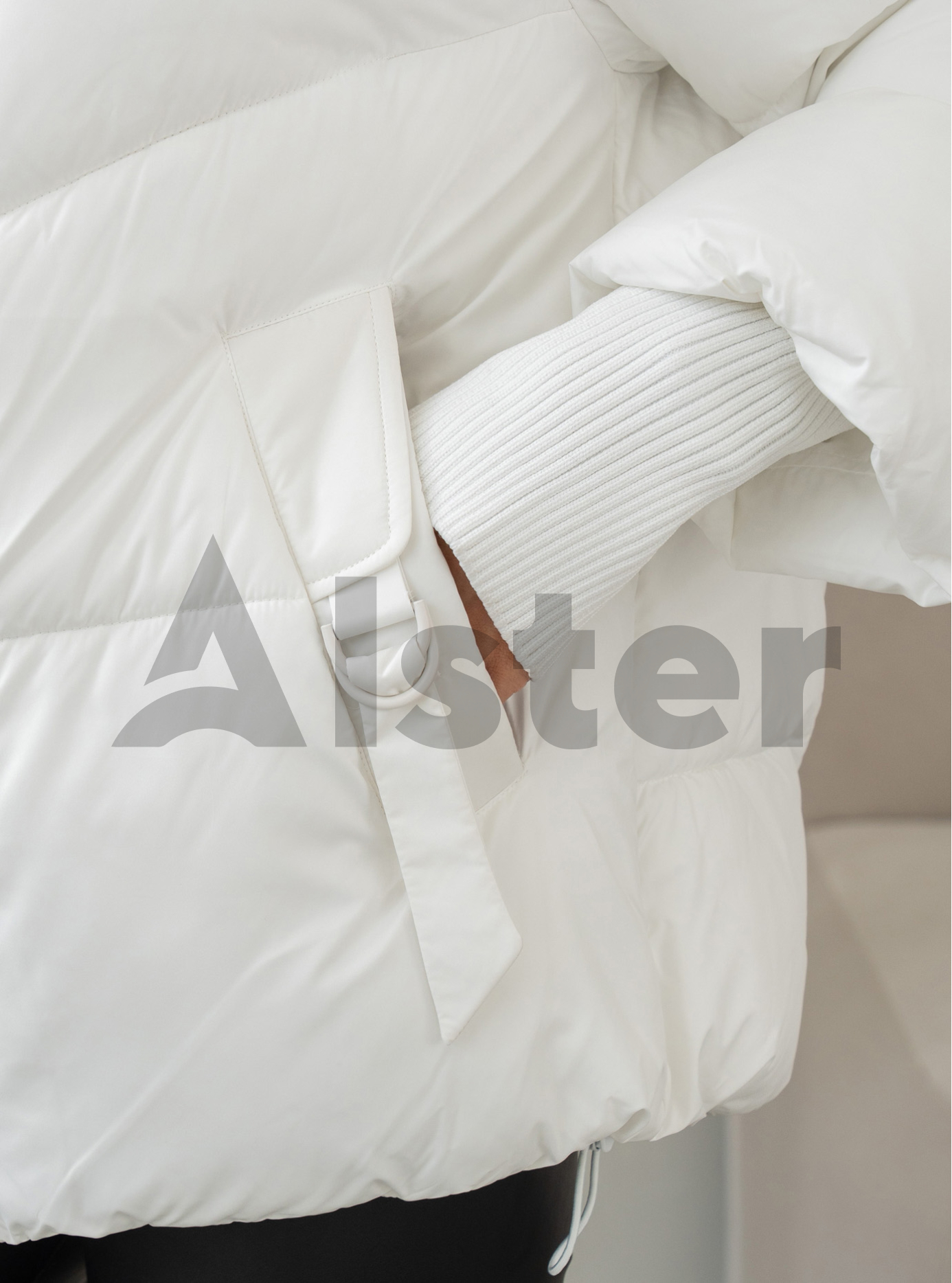 Жіноча зимова куртка з хутром QARLEVAR 607 Білий 46 (26QRL607-18): фото - Alster.ua