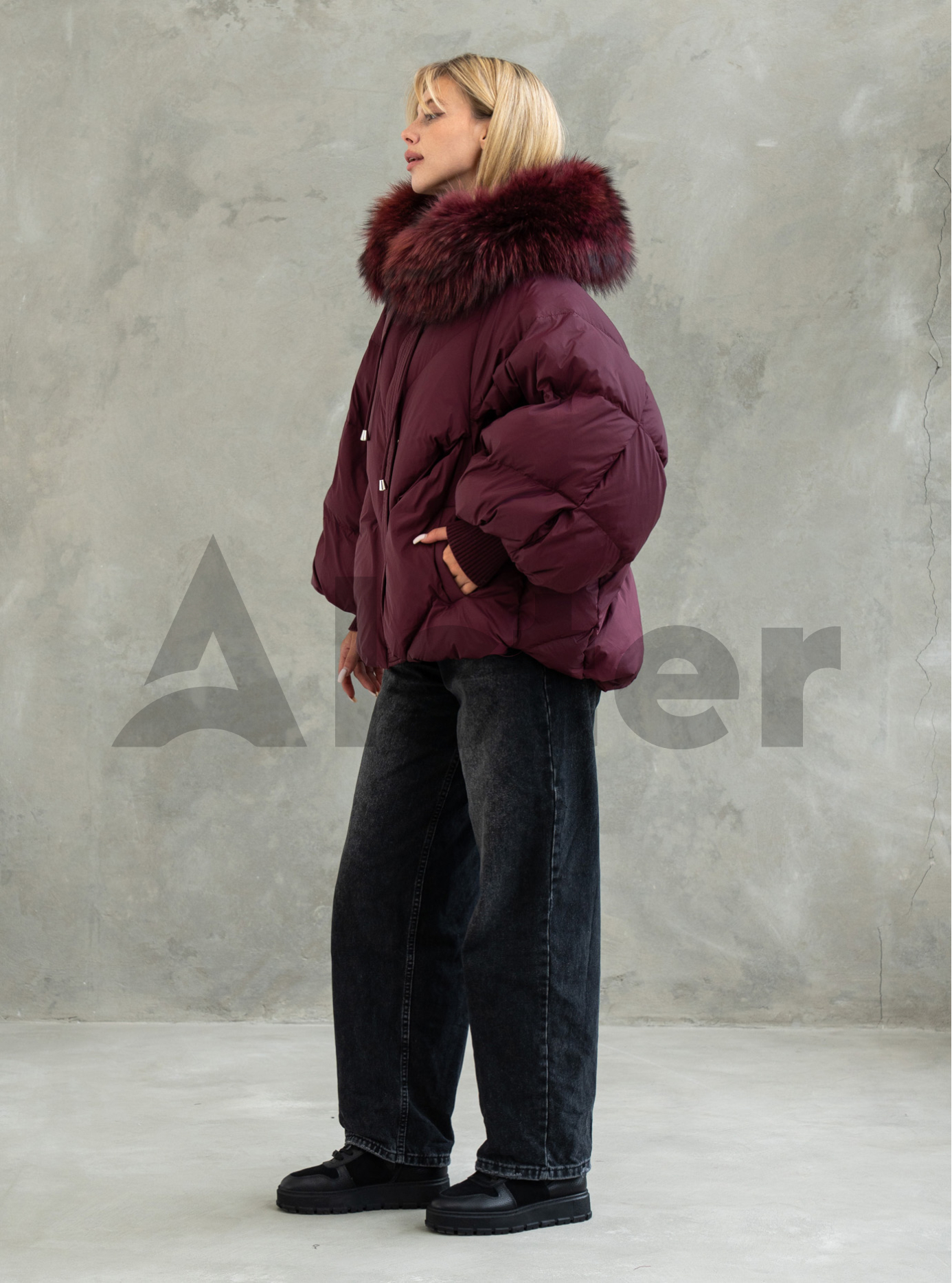 Женский пуховик Seventeen 511 (oversize) Бордовый M (26SVN511-08): фото - Alster.ua