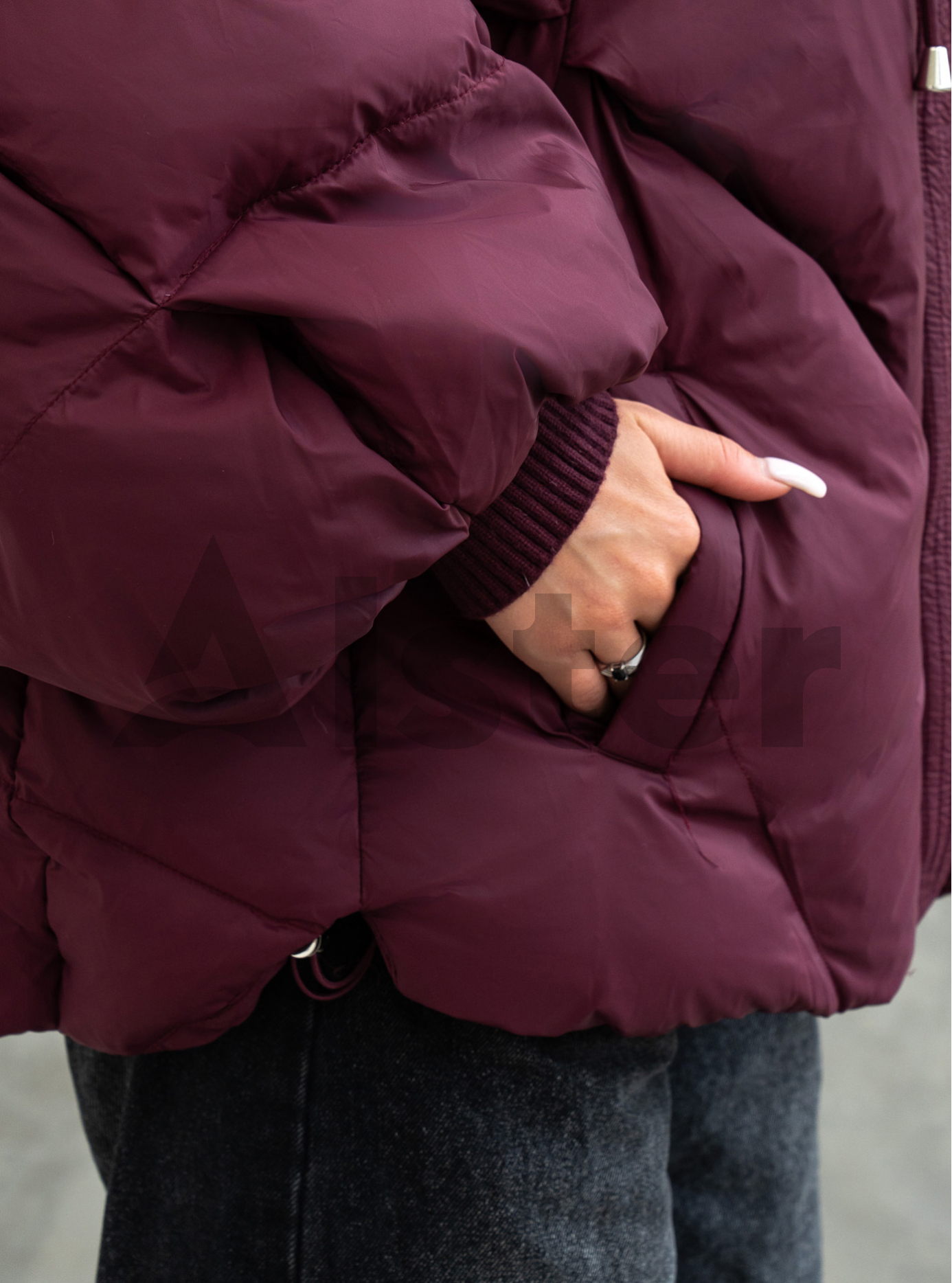 Женский пуховик Seventeen 511 (oversize) Бордовый M (26SVN511-08): фото - Alster.ua