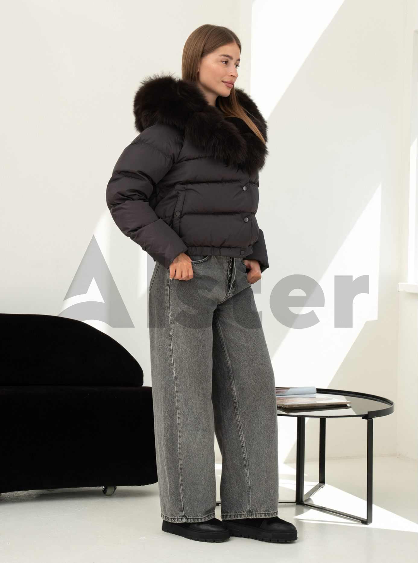 Женский пуховик Seventeen 533 Графитовый L (26SVN533-15): фото - Alster.ua