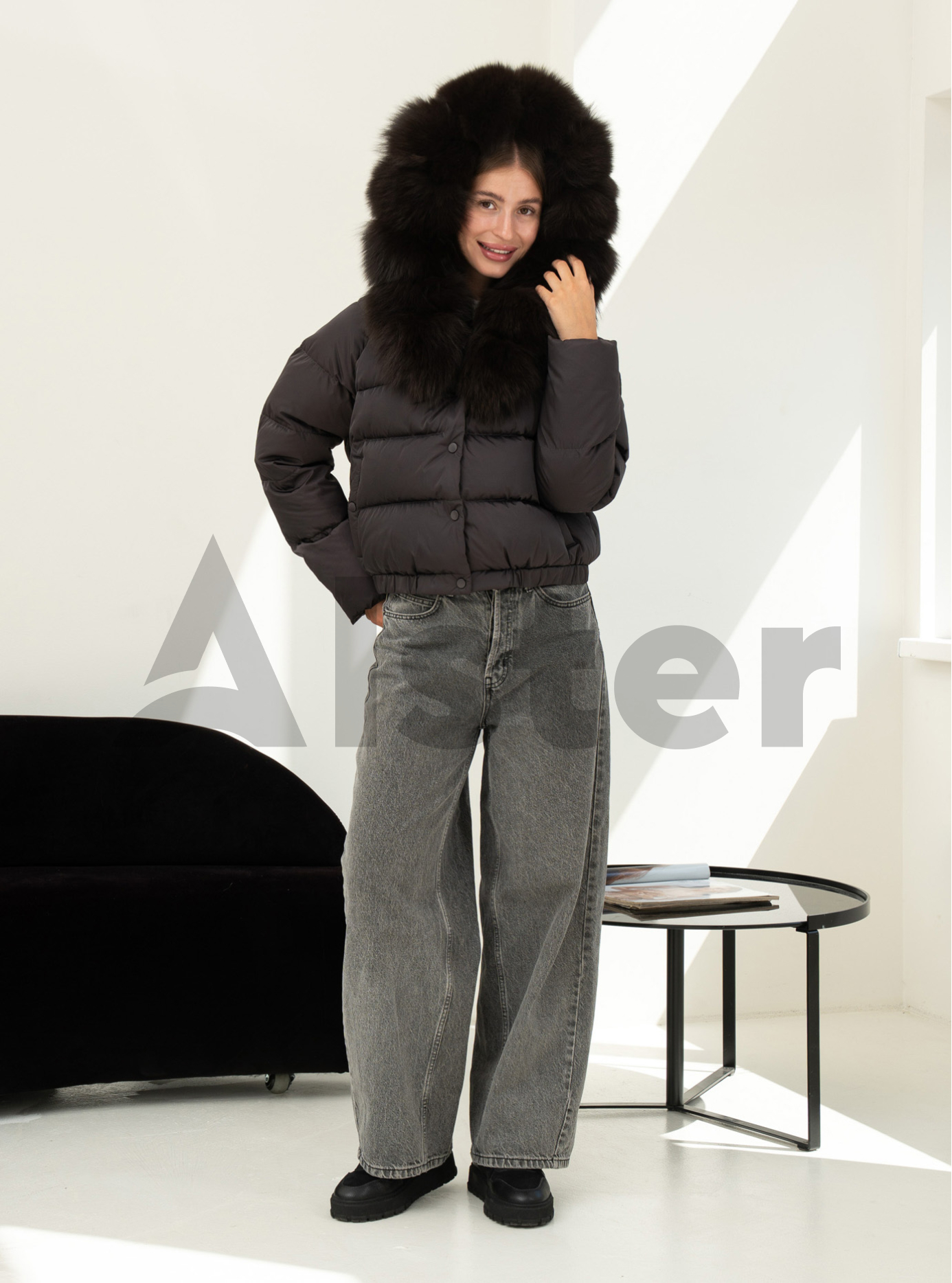 Женский пуховик Seventeen 533 Графитовый L (26SVN533-15): фото - Alster.ua