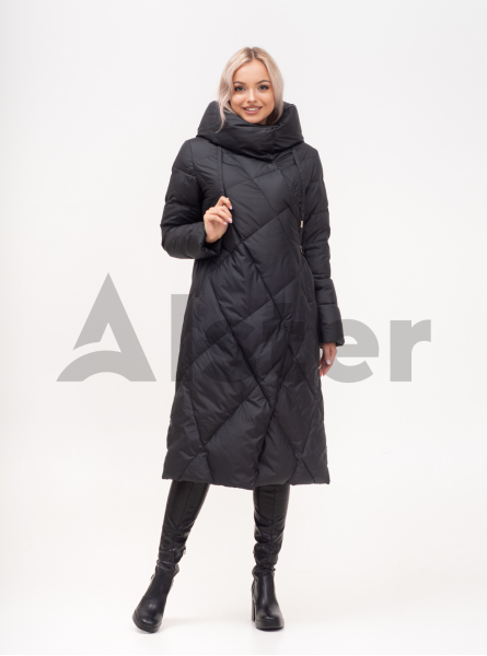 Пуховик зимний длинный с капюшоном Пуховик зимний длинный с капюшоном