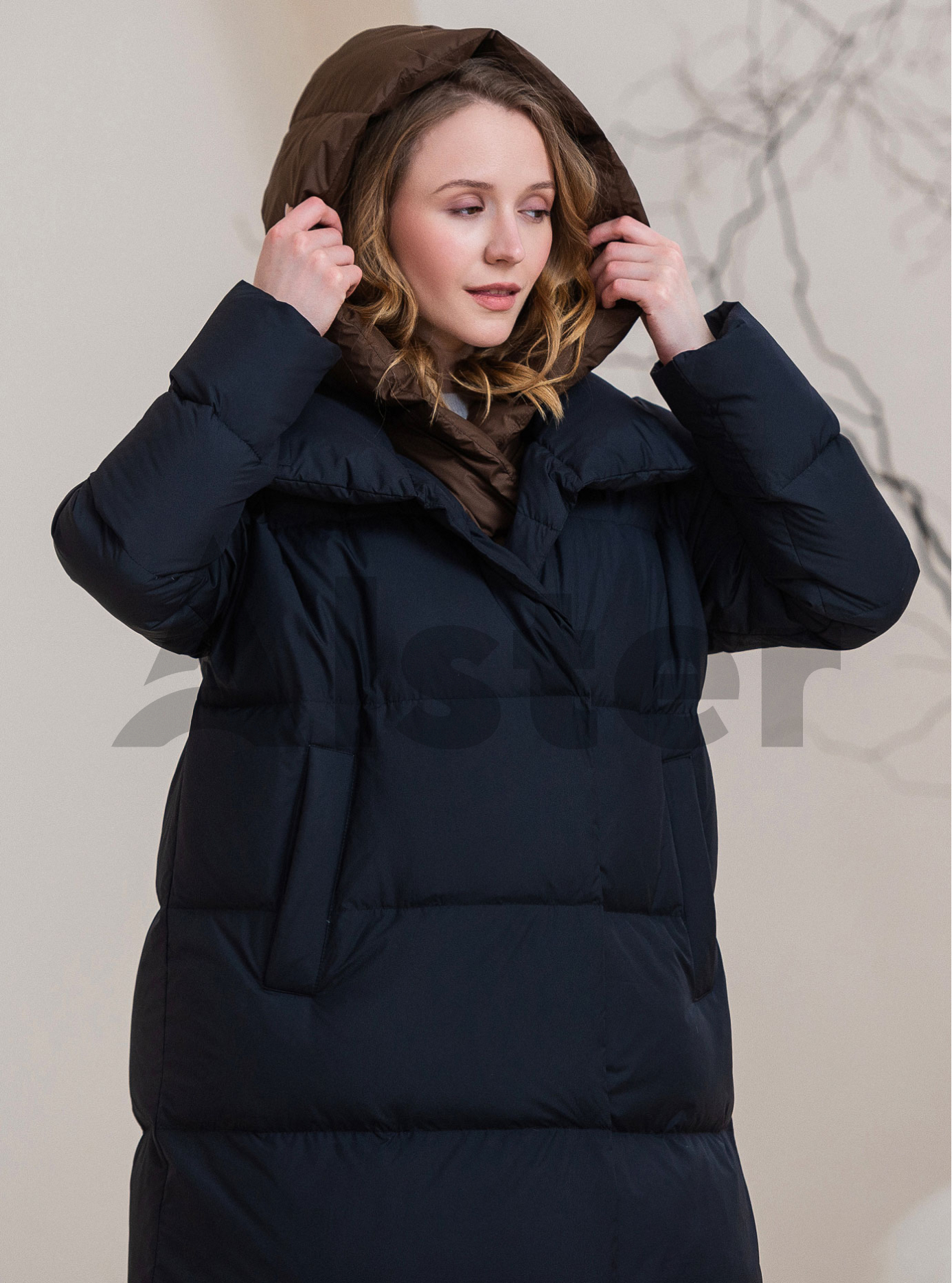 Длинный женский пуховик Snow Owl 23A260 Чёрный XL (23A260-16): фото - Alster.ua