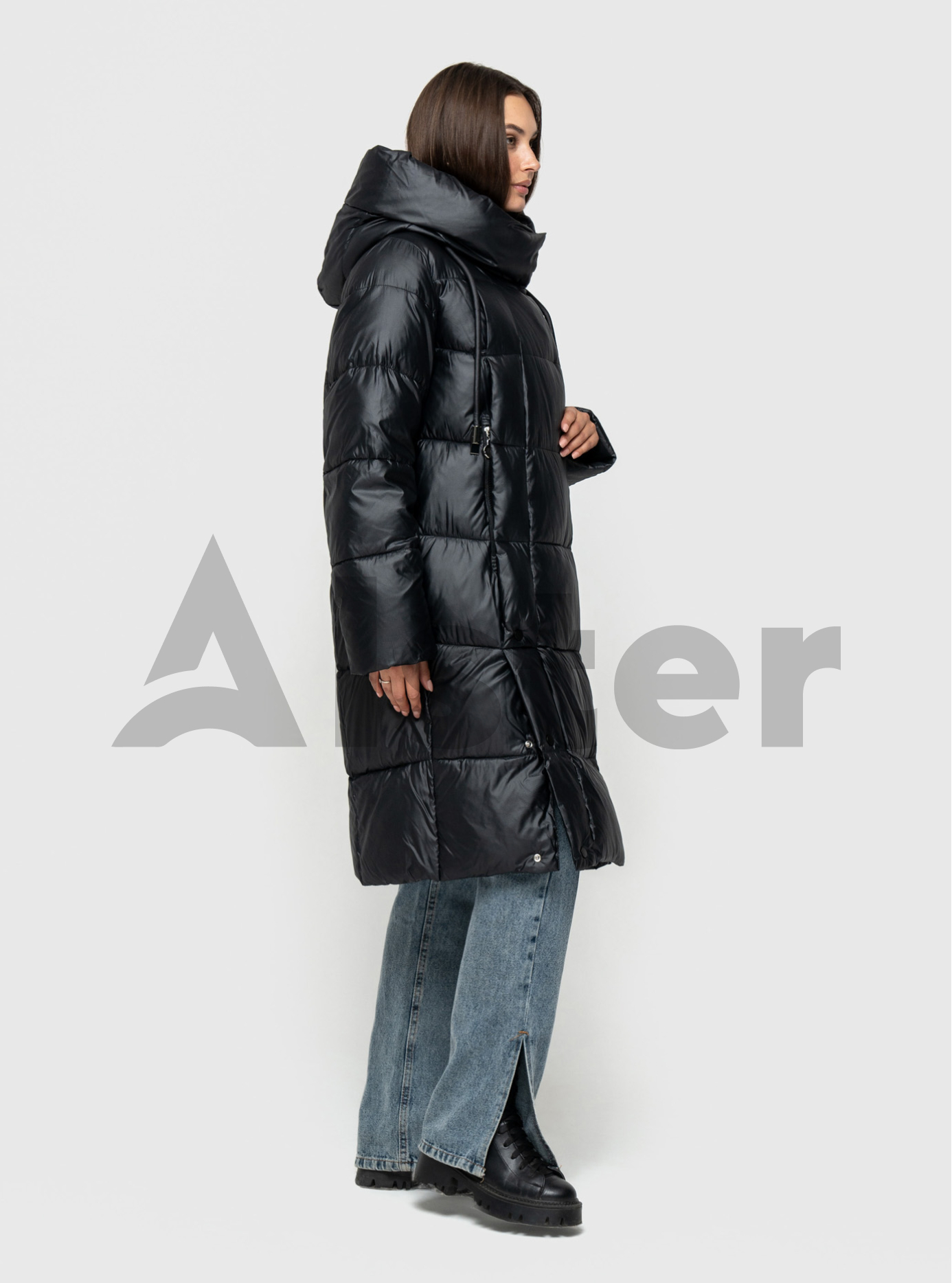 Длинный зимний пуховик Snow Owl 24S058 Чёрный XL (24S058-08): фото - Alster.ua