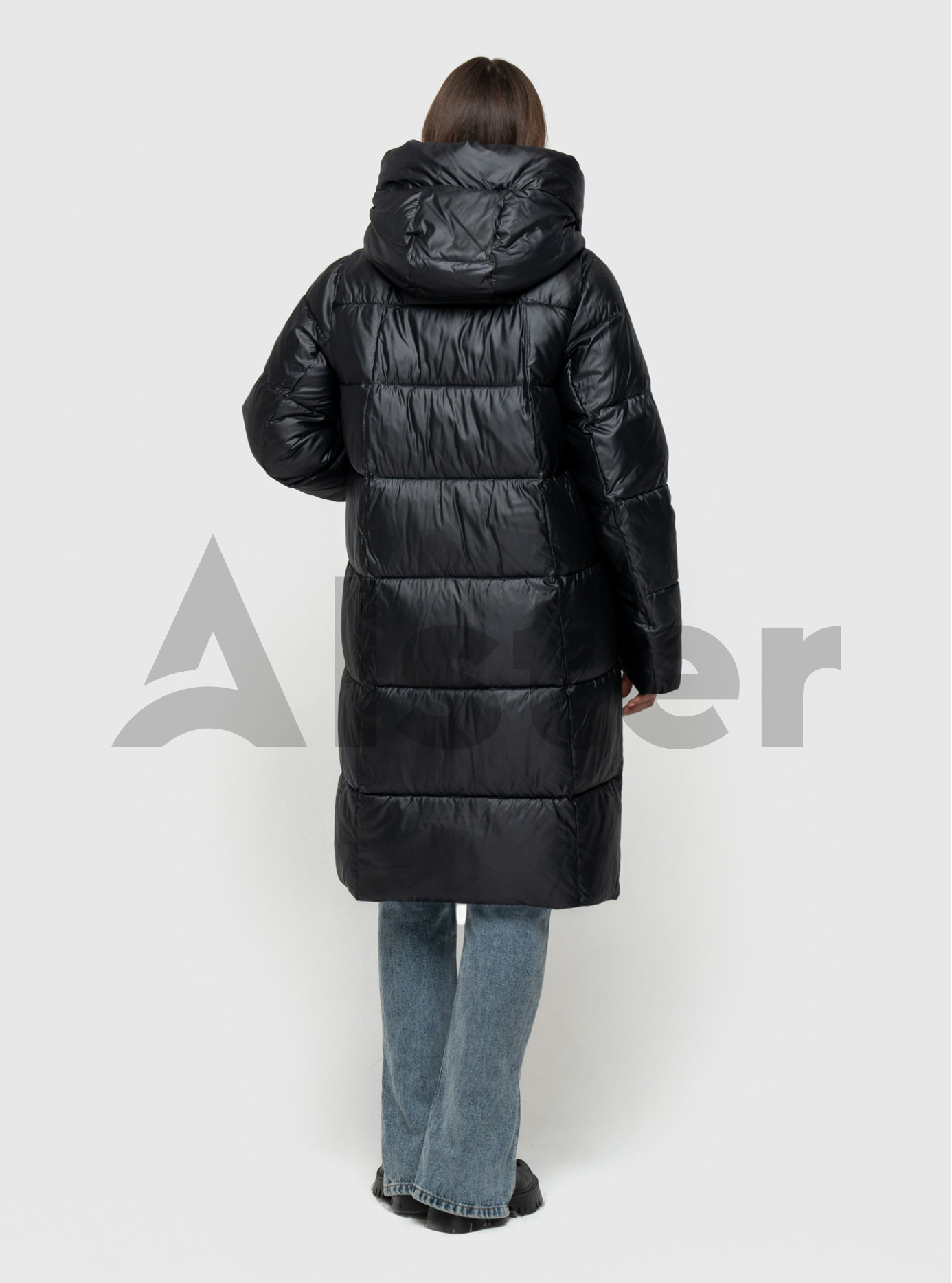 Длинный зимний пуховик Snow Owl 24S058 Чёрный XL (24S058-08): фото - Alster.ua