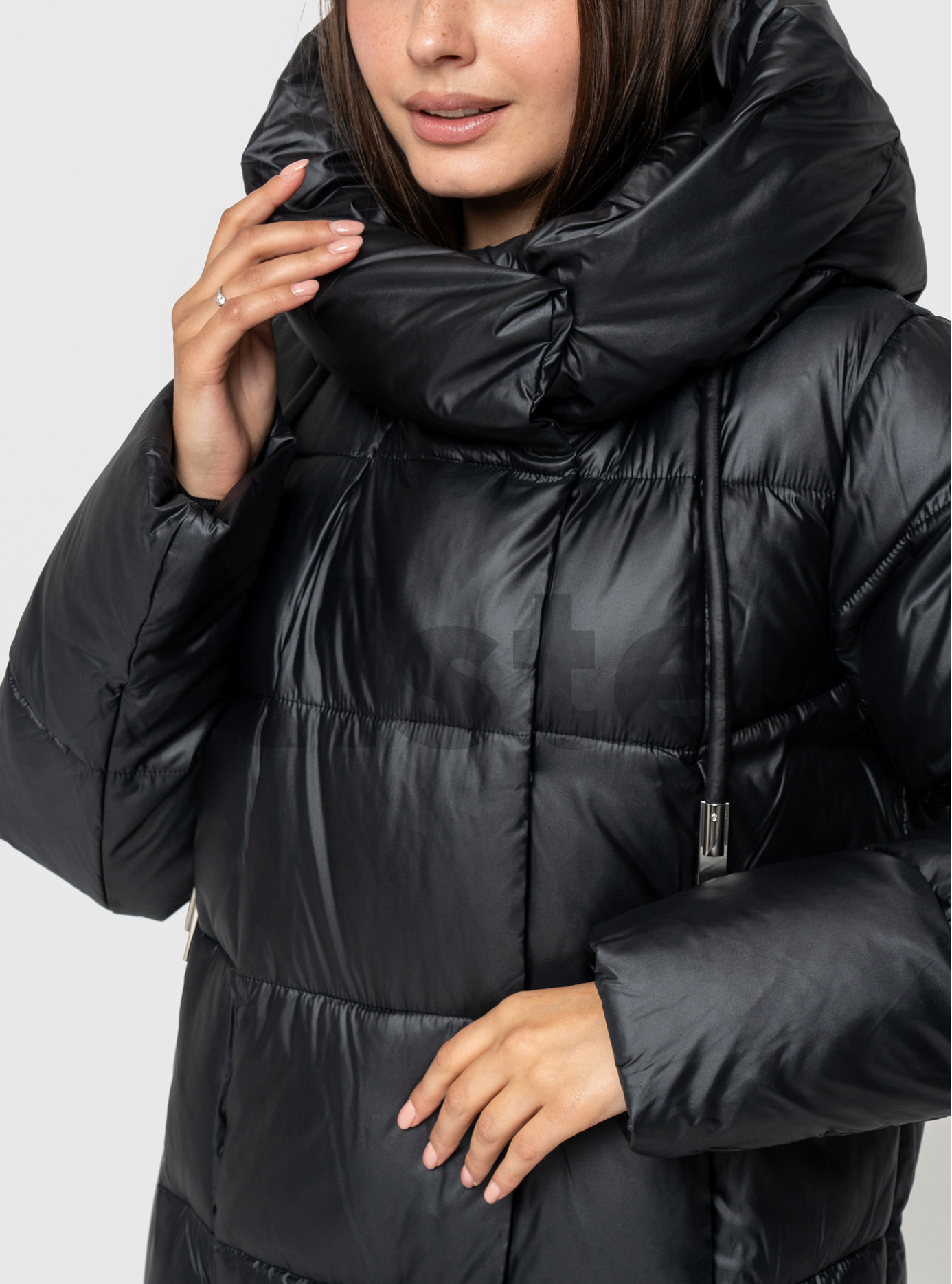 Длинный зимний пуховик Snow Owl 24S058 Чёрный XL (24S058-08): фото - Alster.ua