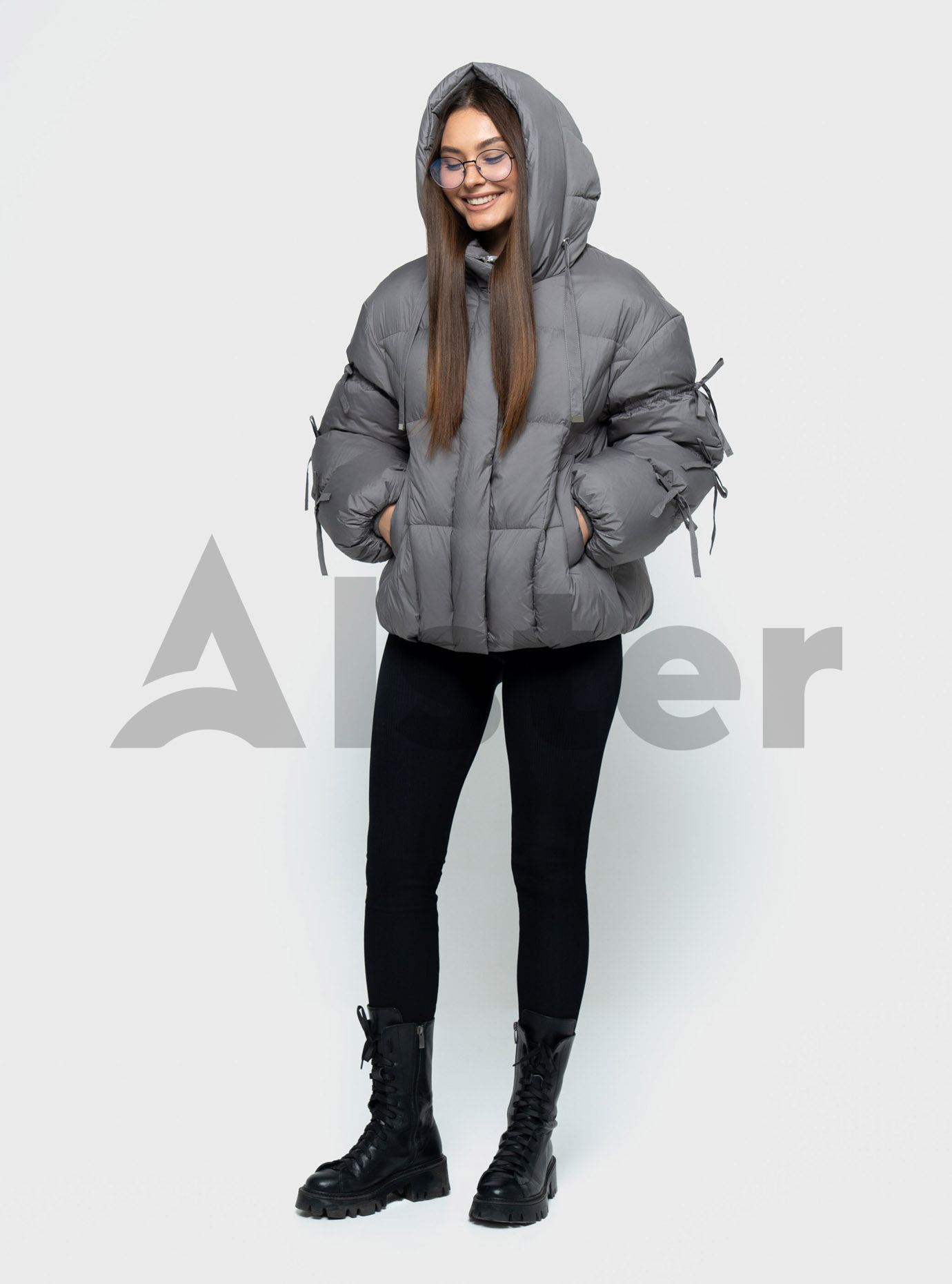 Зимний женский пуховик Snow Owl 24S1107 Тёмно-серый M (24S1107-05): фото - Alster.ua