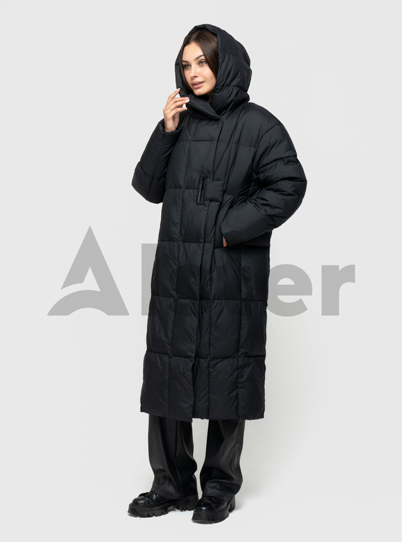 Длинный женский пуховик Snow Owl 24S253 Чёрный S (24S253-01): фото - Alster.ua