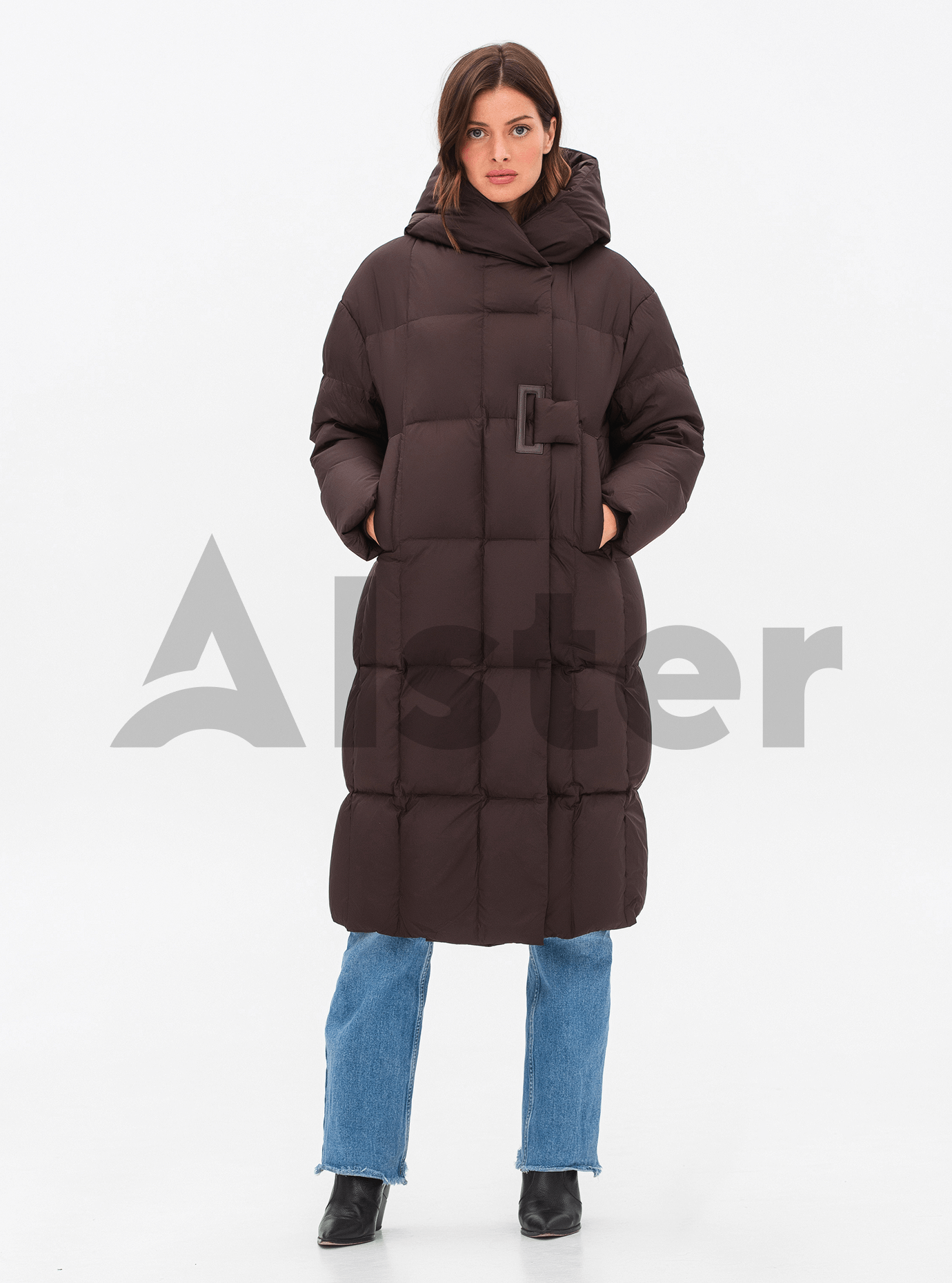 Длинный женский пуховик Snow Owl 24S253 Тёмно-синий S (24S253-10): фото - Alster.ua