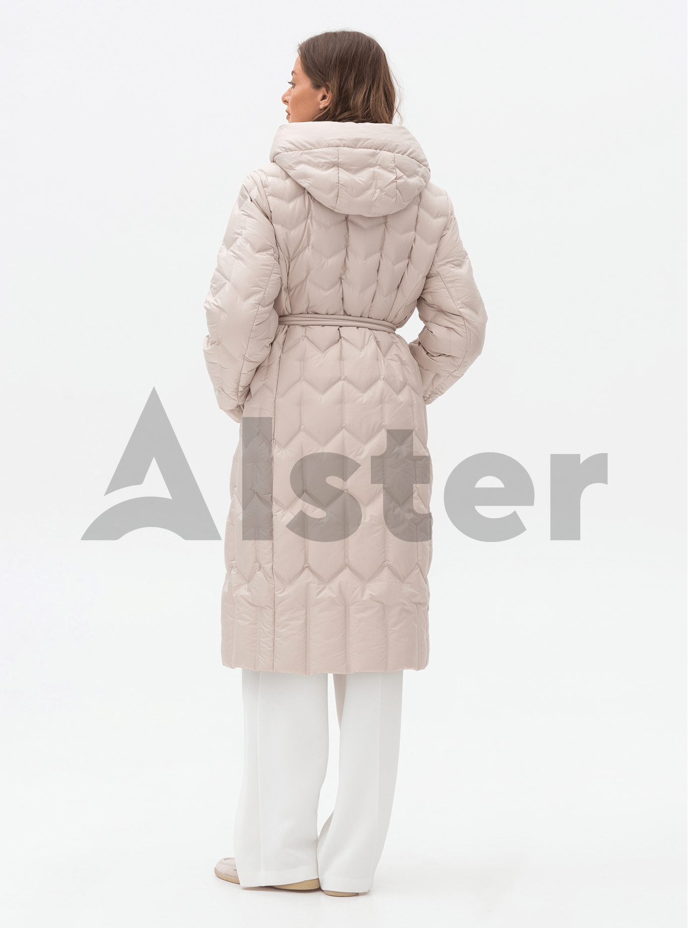 Длинный женский пуховик Snow Owl 24S273 big size Молоко 5XL (24S273-05): фото - Alster.ua