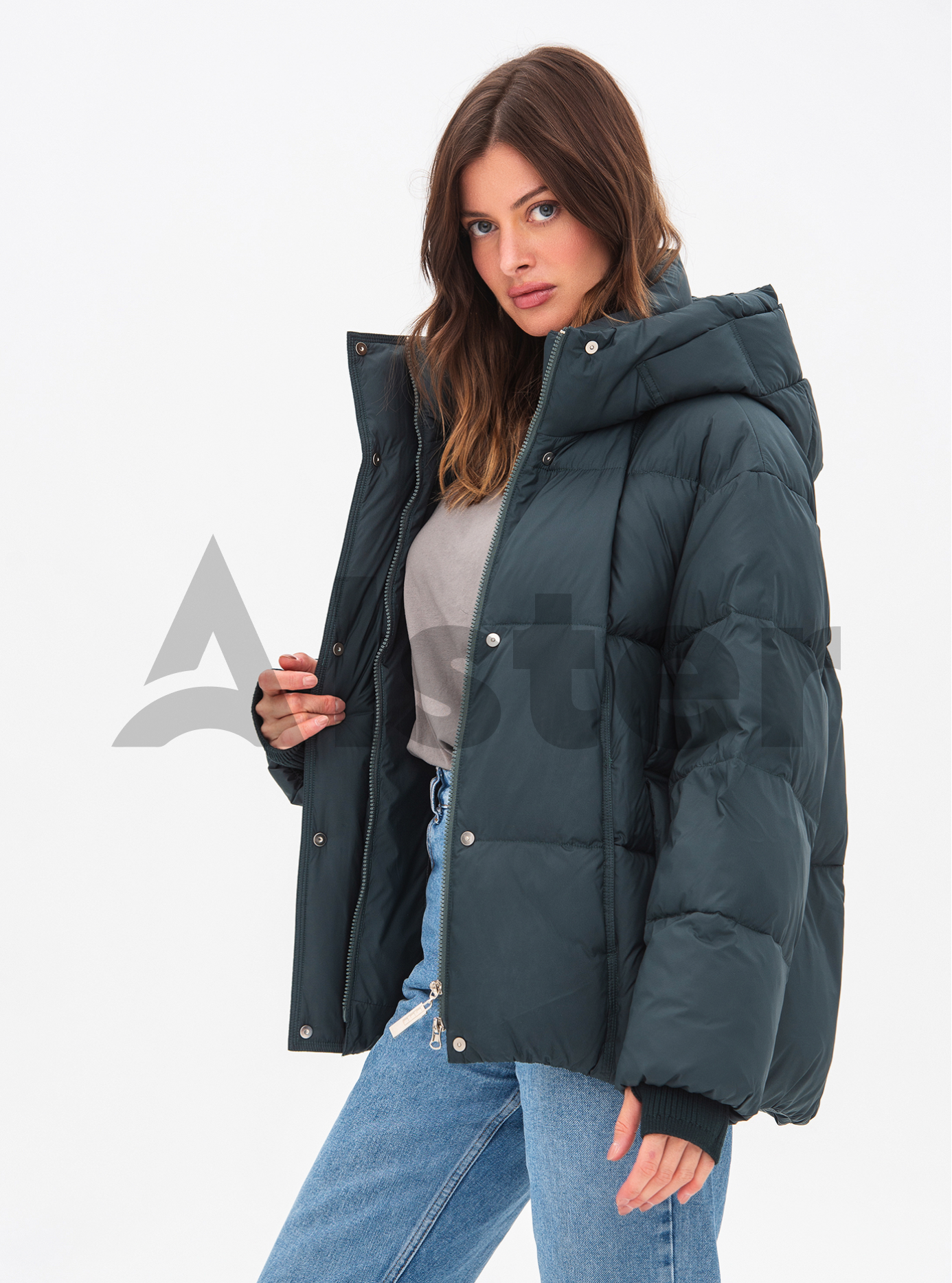 Зимняя женская куртка Snow Owl 24S696 Изумрудный M (24S696-14): фото - Alster.ua