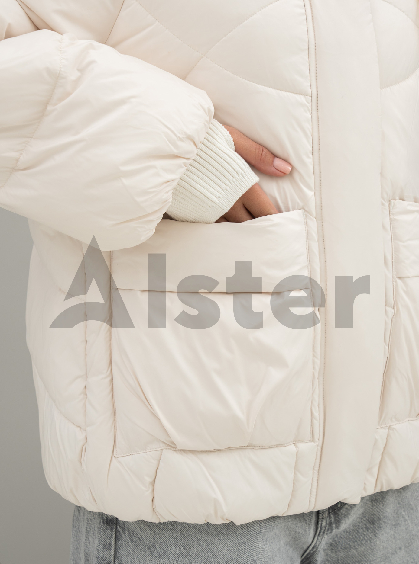 Женская зимняя куртка Snow Ow 25A145 Молоко XL (25A145-08): фото - Alster.ua