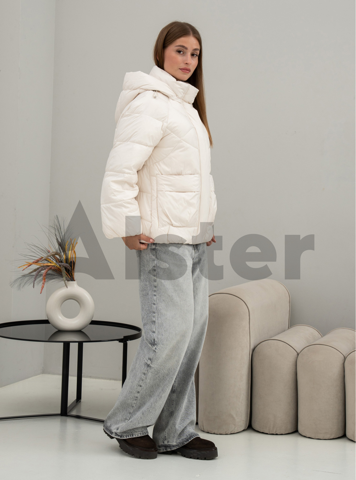 Женская зимняя куртка Snow Ow 25A145 Молоко XL (25A145-08): фото - Alster.ua