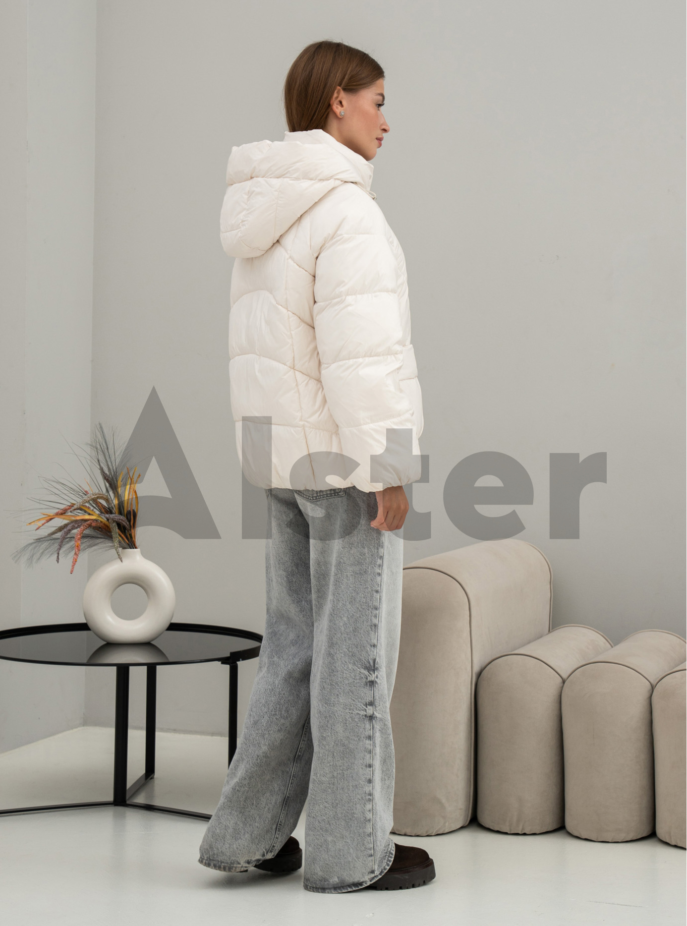 Женская зимняя куртка Snow Ow 25A145 Молоко XL (25A145-08): фото - Alster.ua