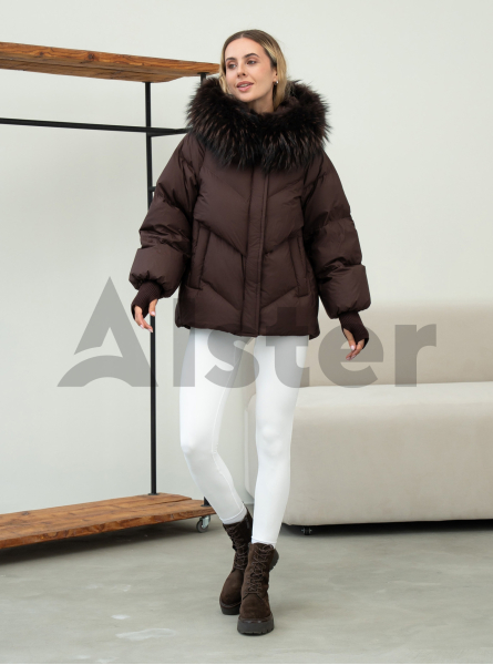 Женский пуховик с мехом Snow Ow 25A208