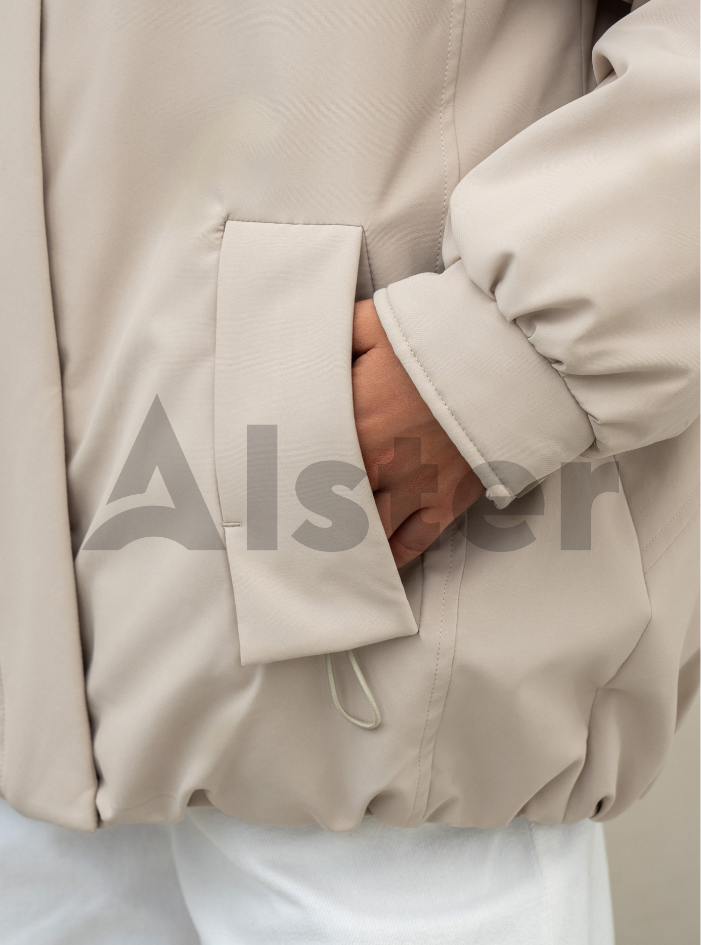 Жіноча зимова куртка з хутром Symonder 879 Молочний 3XL (26SYR879-05): фото - Alster.ua