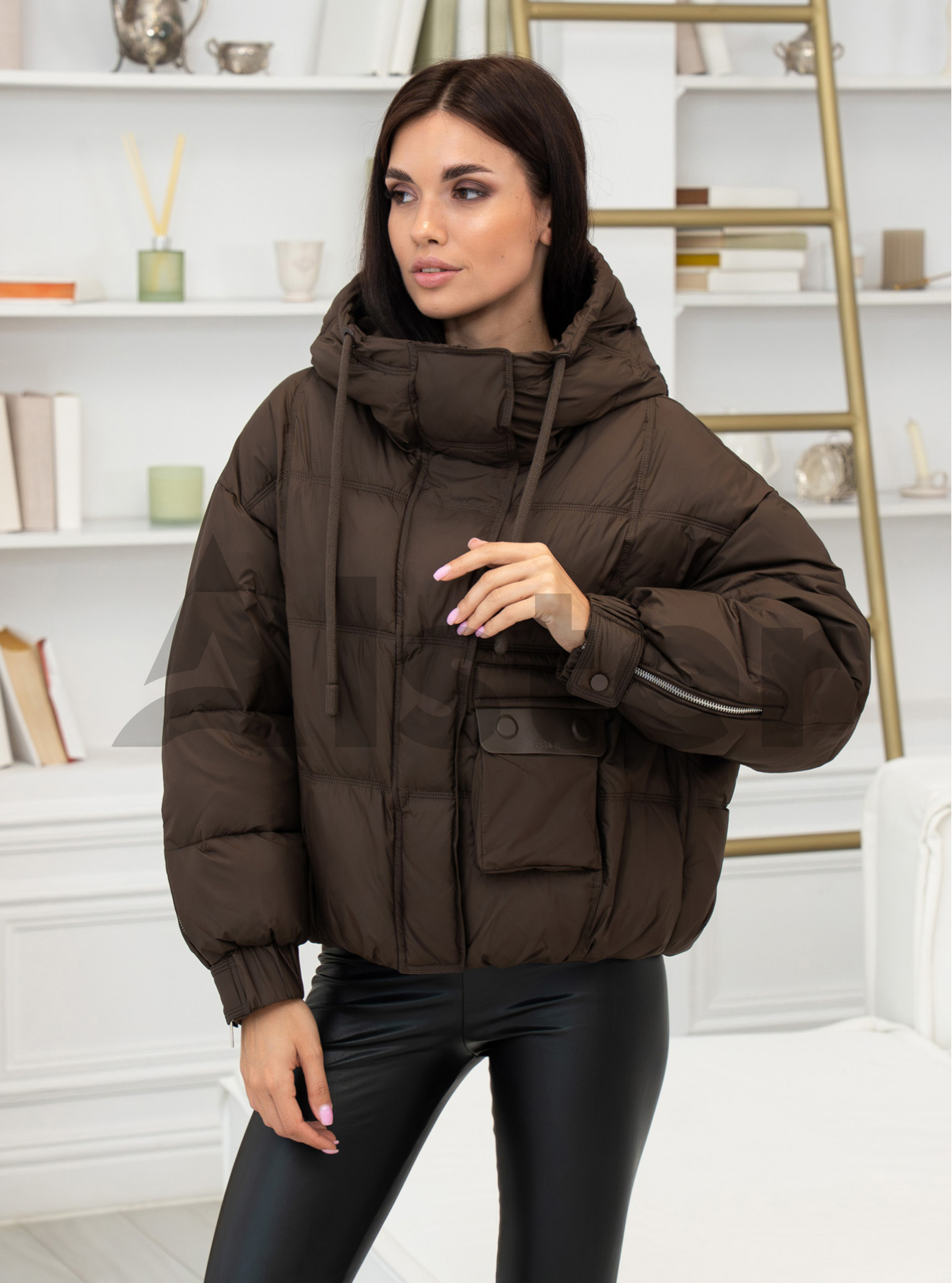 Зимняя женская куртка Symonder 6033 Шоколадный 2XL (25SYR6033-05): фото - Alster.ua