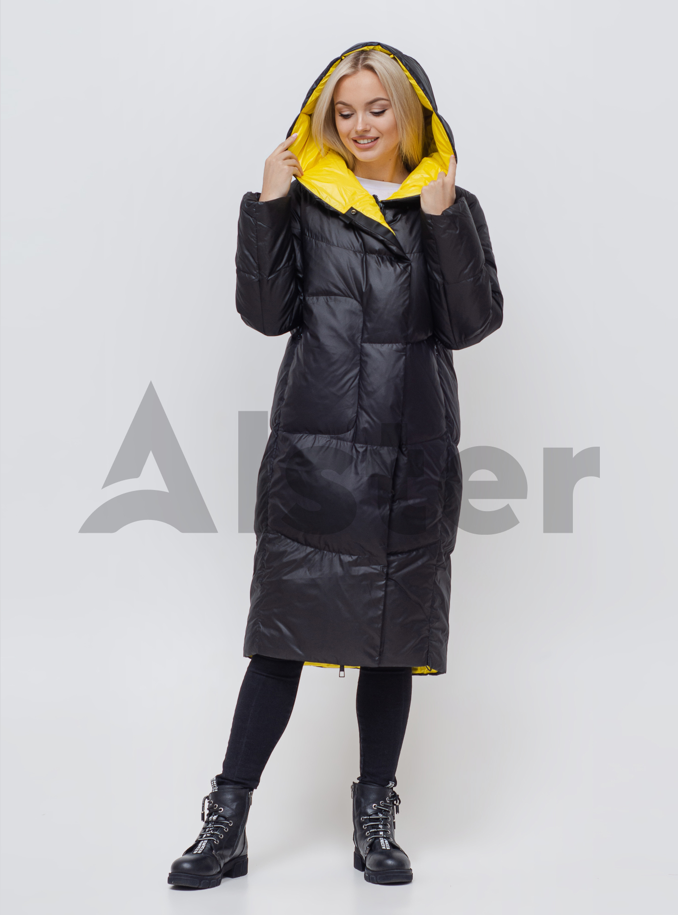 Пуховик женский натуральный Чёрный 2XL (05-SV201019): фото - Alster.ua