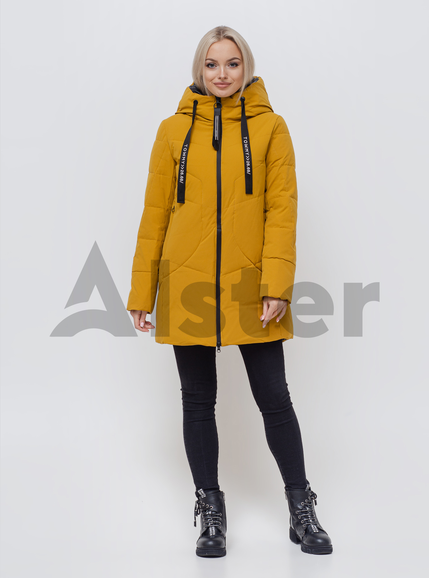 Куртка зимняя средней длины Золотой 2XL (05-SV201027): фото - Alster.ua