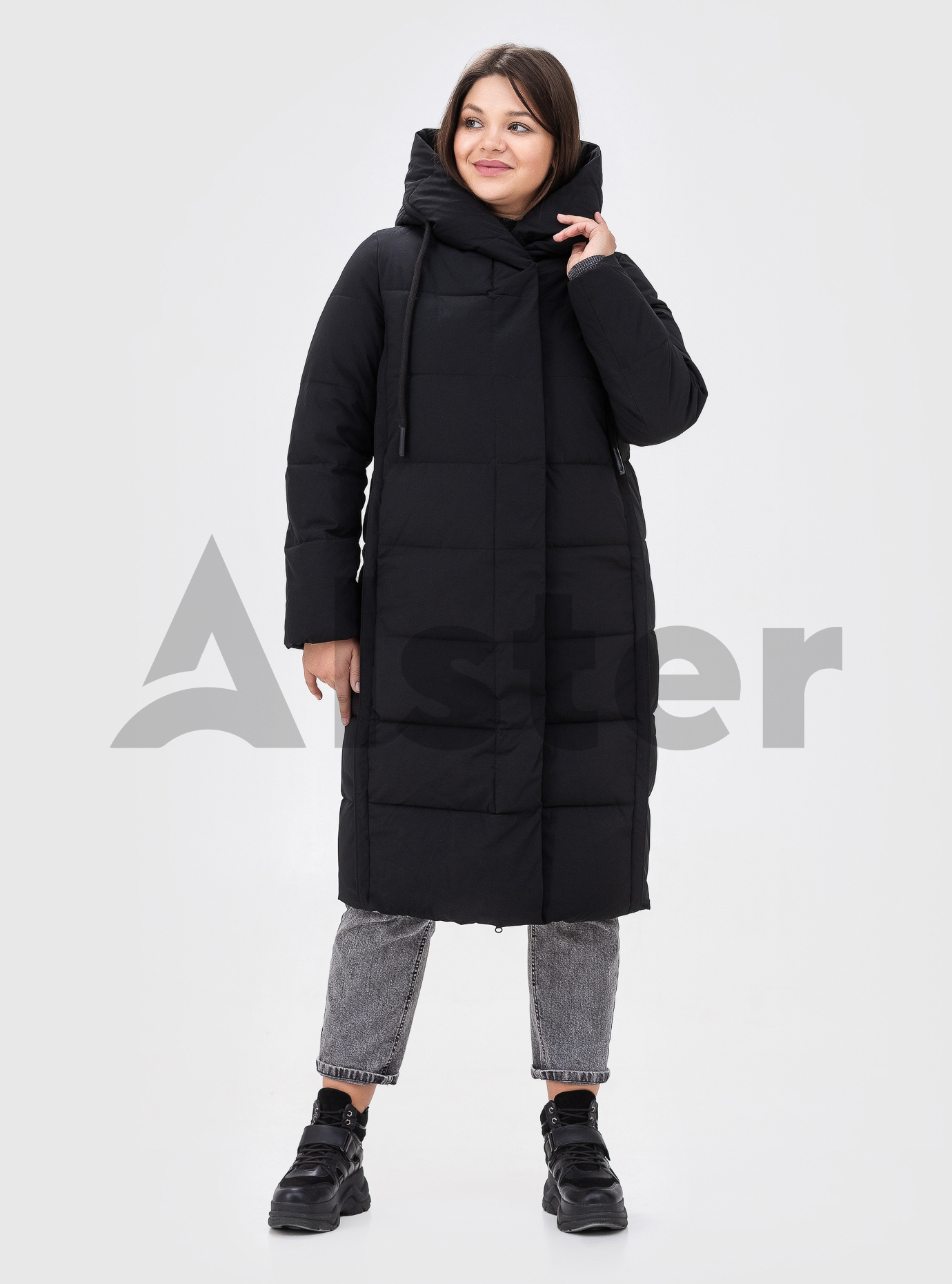 Женская зимняя куртка TOWMY (size+) Чёрный 50 (TWM2201-08): фото - Alster.ua