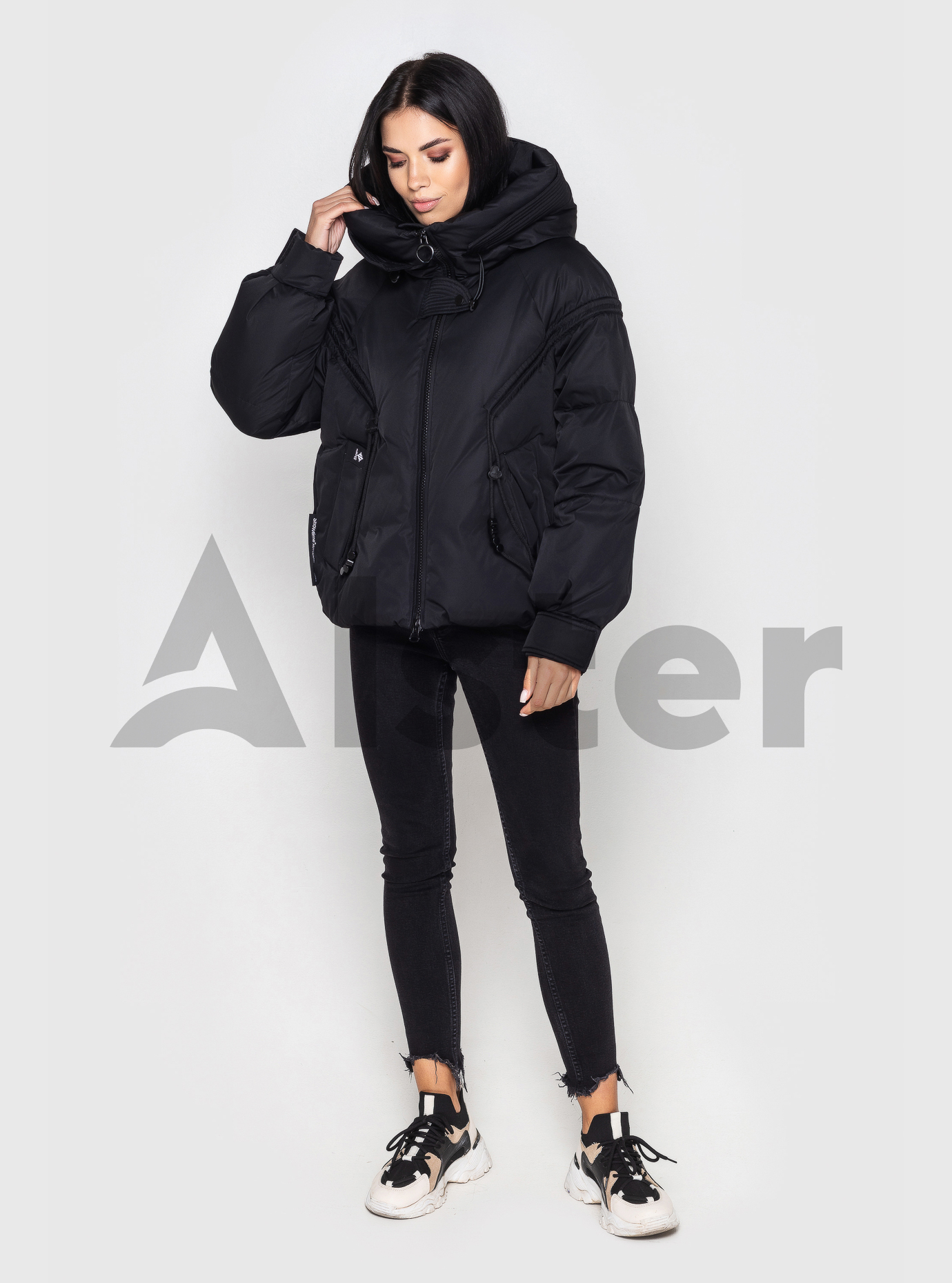 Короткая зимняя куртка Towmy 049 Чёрный L (TWM049-03): фото - Alster.ua