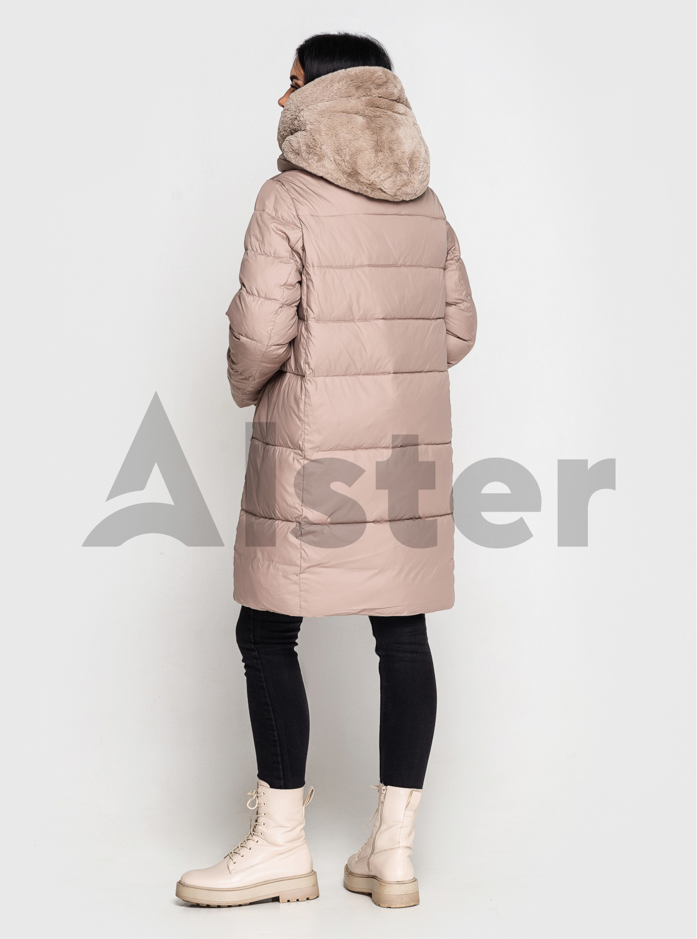 Зимняя женская куртка Towmy 2010 с экомехом Бежевый S (TWM2010-06): фото - Alster.ua