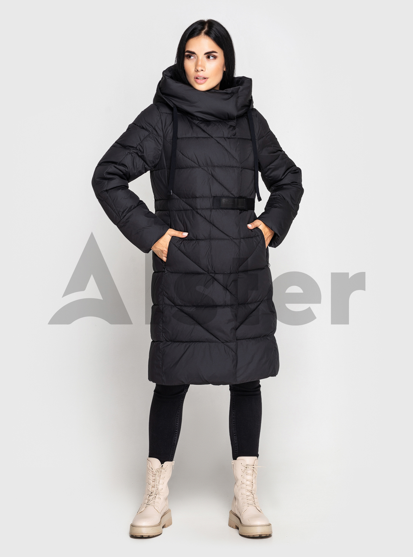 Зимняя женская куртка Towmy 2072 Чёрный XL (TWM2072-04): фото - Alster.ua