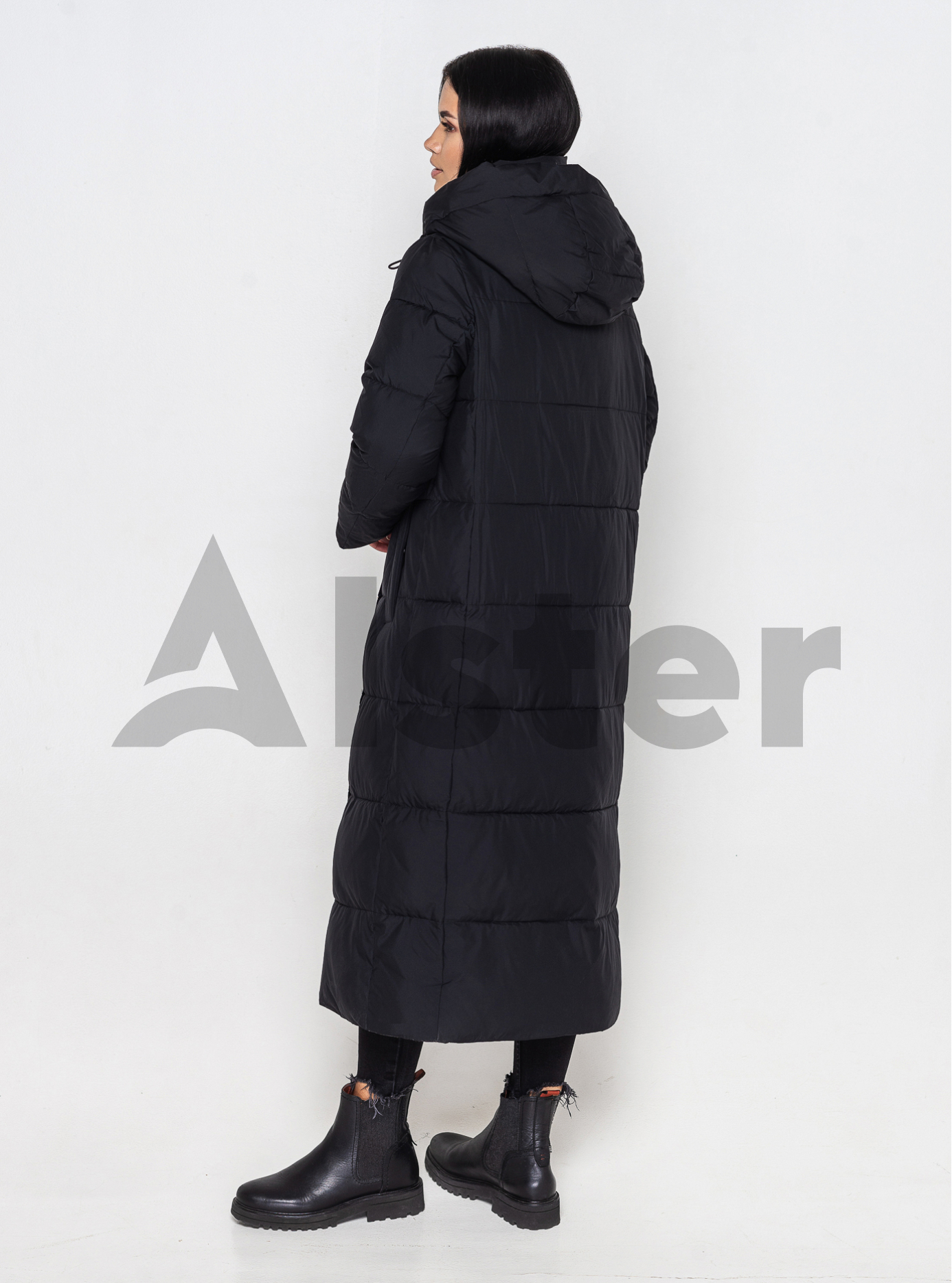 Зимняя длинная куртка 2073 Towmy Чёрный S (TWM2073-01): фото - Alster.ua
