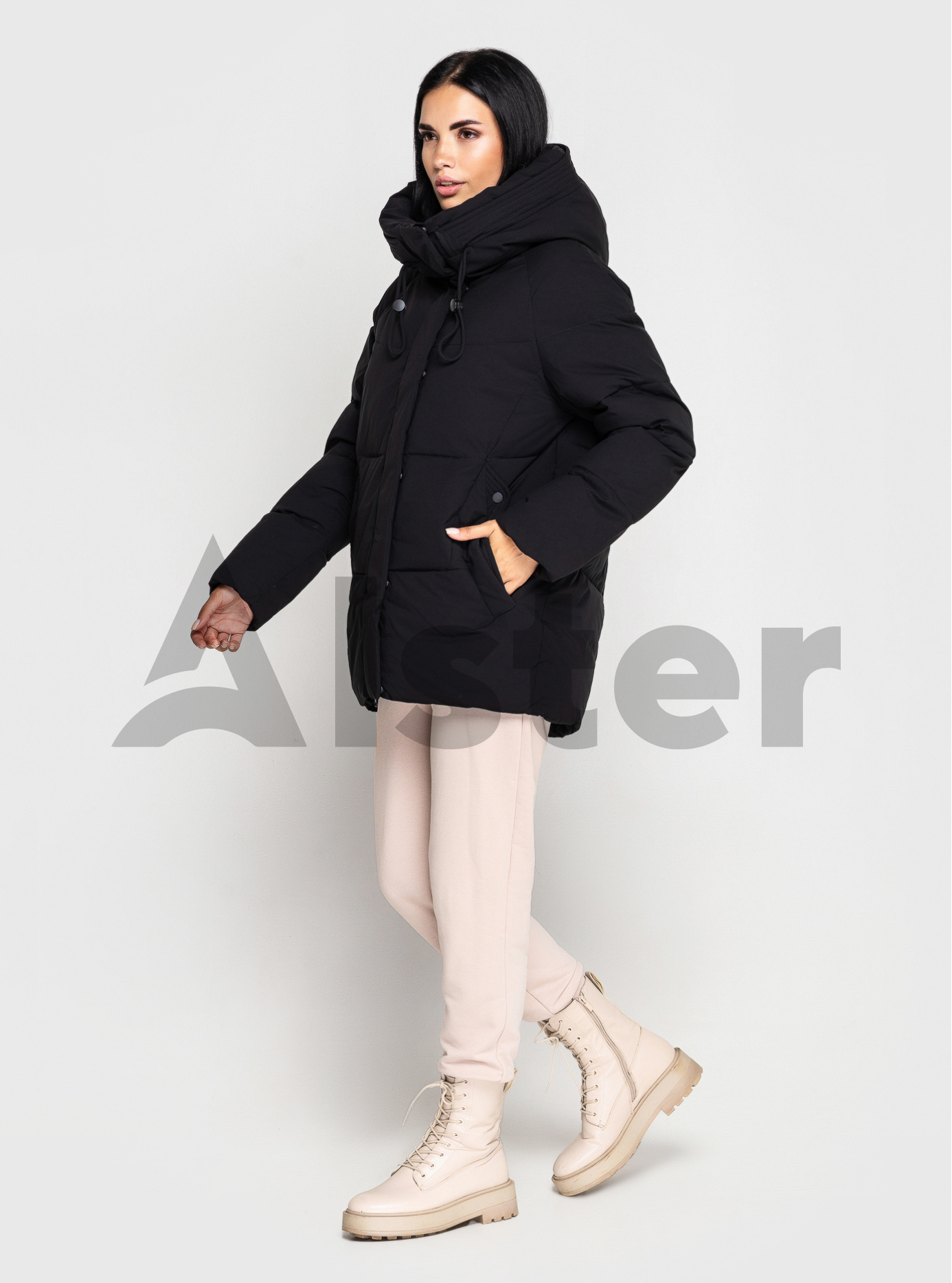 Короткая женская зимняя куртка Towmy 2110 Чёрный 2XL (TWM2110-05): фото - Alster.ua