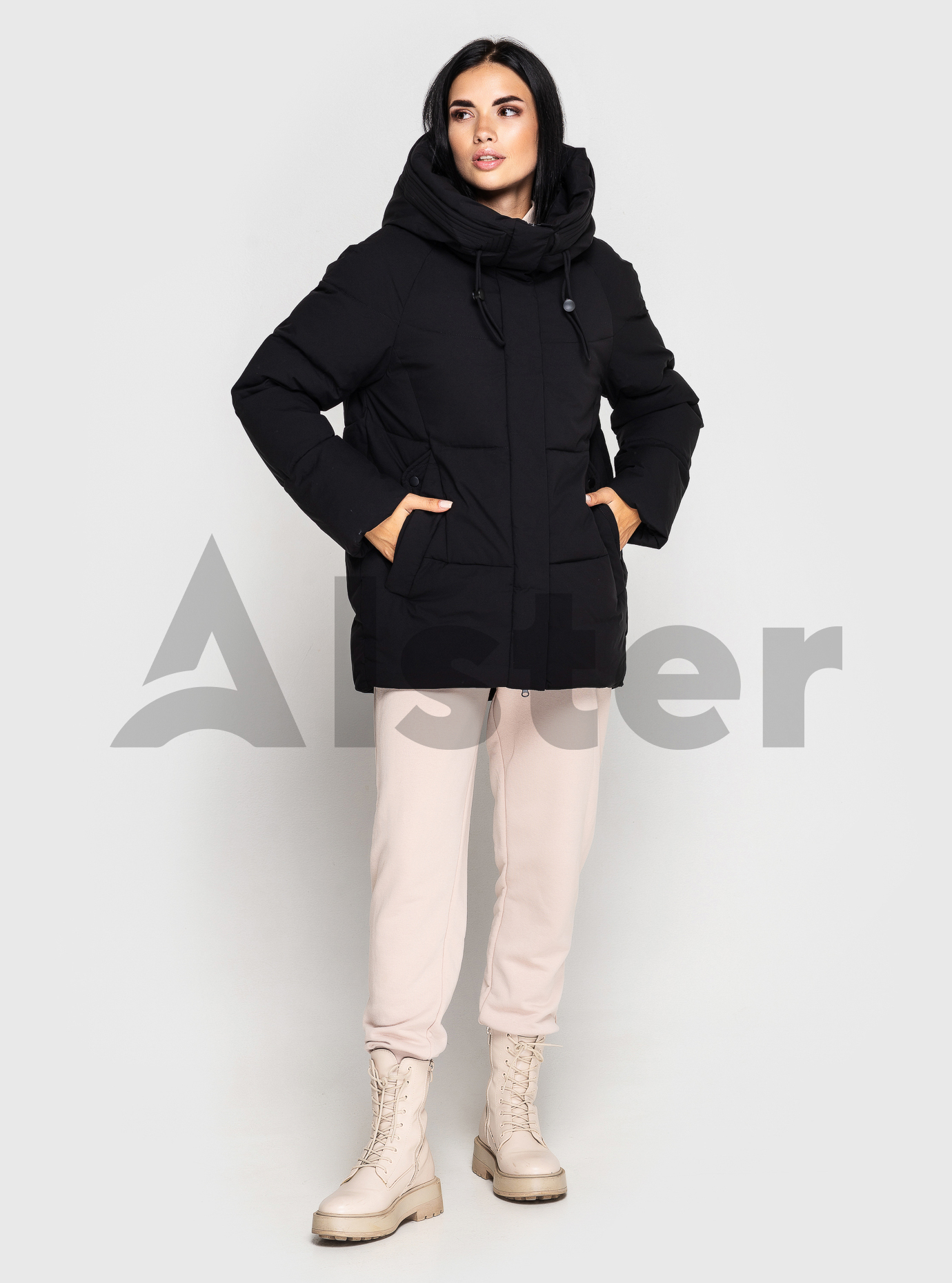 Короткая женская зимняя куртка Towmy 2110 Чёрный 2XL (TWM2110-05): фото - Alster.ua