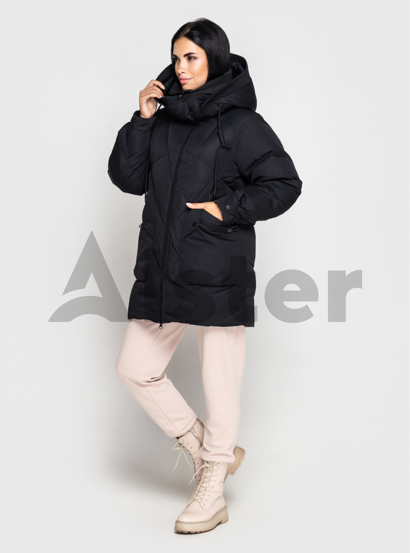 Короткая зимняя женская куртка Towmy 2125 Чёрный S (TWM2125-06): фото - Alster.ua