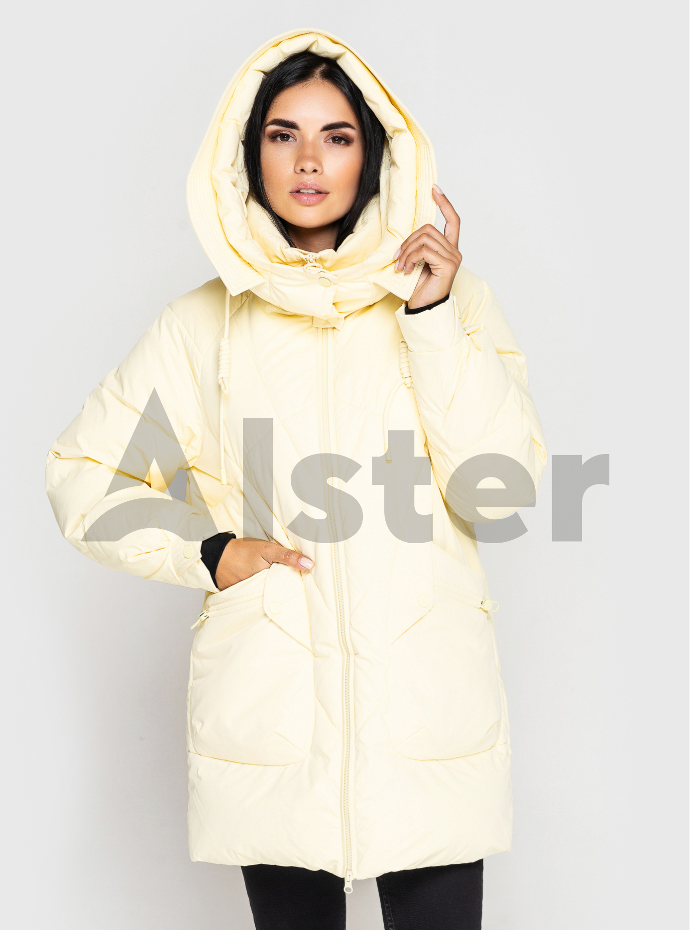 Короткая зимняя женская куртка Towmy 2125 Светлый желтый 2XL (TWM2125-05): фото - Alster.ua