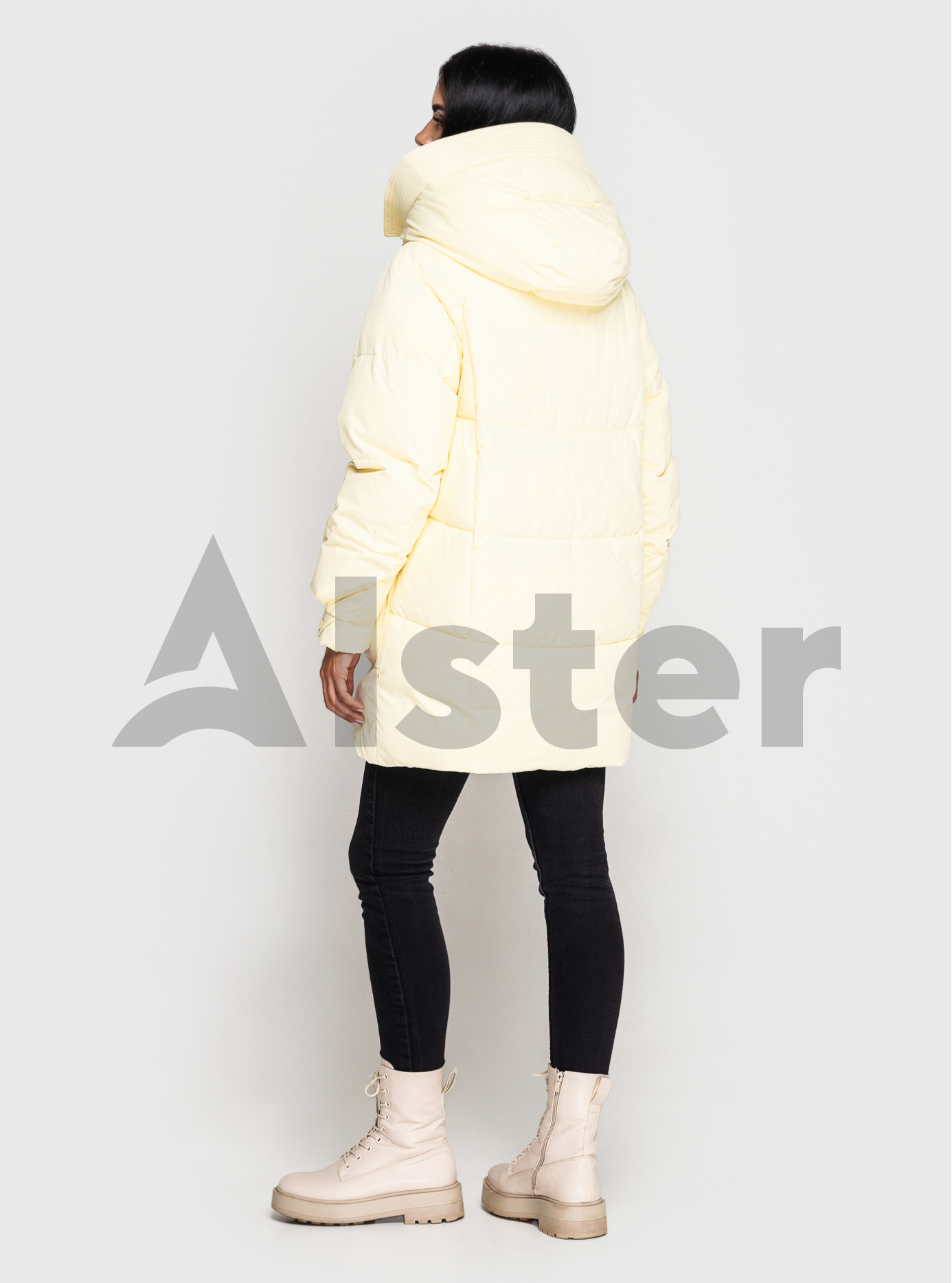 Короткая зимняя женская куртка Towmy 2125 Светлый желтый 2XL (TWM2125-05): фото - Alster.ua