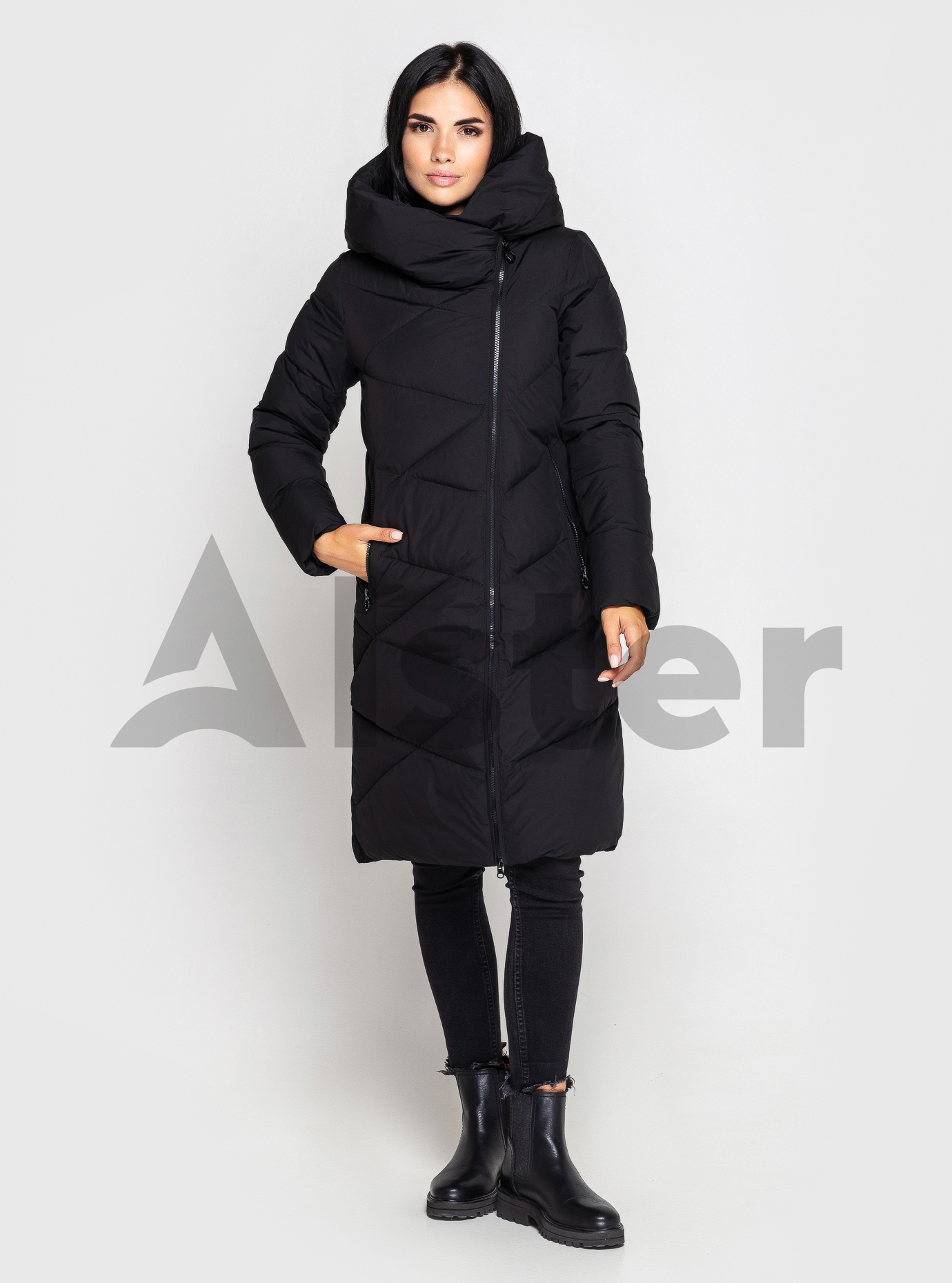 Женская зимняя куртка Towmy 2181 Чёрный S (TWM2181-01): фото - Alster.ua