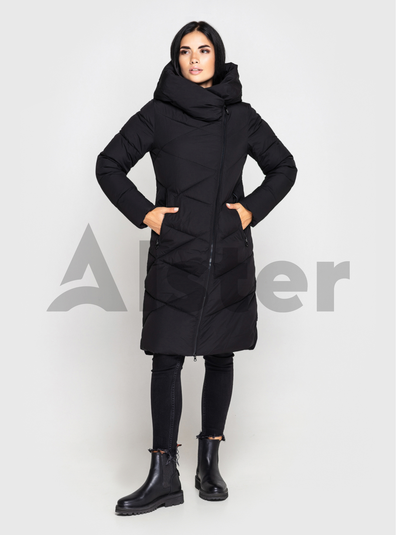 Женская зимняя куртка Towmy 2181 Чёрный S (TWM2181-01): фото - Alster.ua