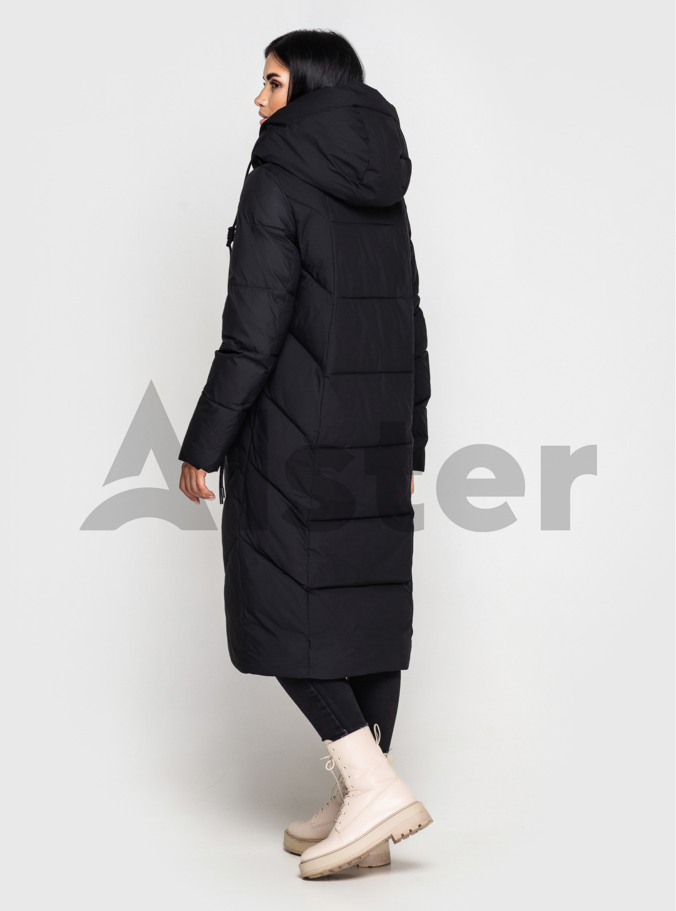 Длинная женская зимняя куртка Towmy 2212 Чёрный 2XL (TWM2212-05): фото - Alster.ua