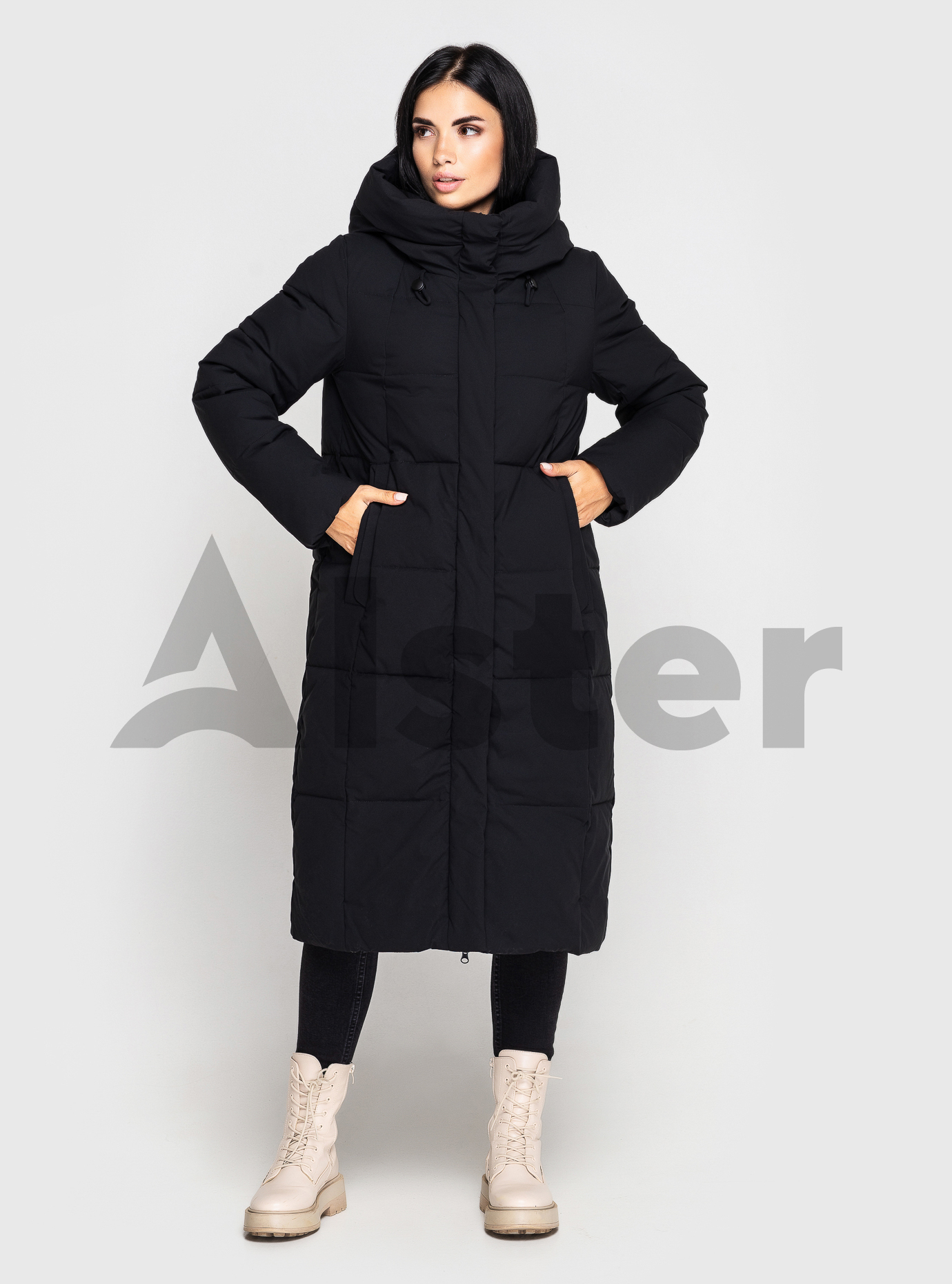 Длинная женская зимняя куртка Towmy 2226 Чёрный 2XL (TWM2226-05): фото - Alster.ua