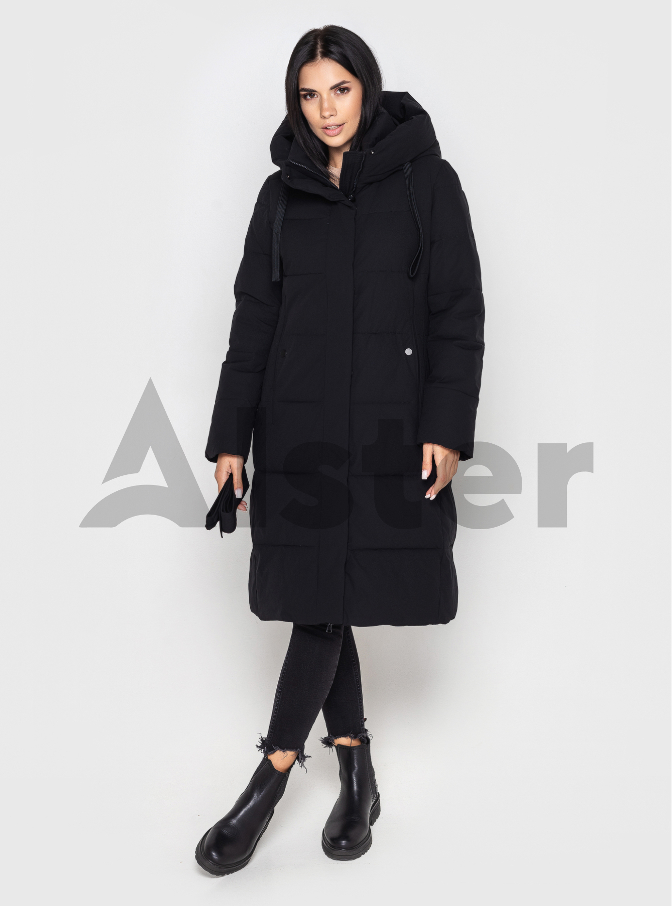 Зимняя удлиненная куртка 3779 Towmy Чёрный 2XL (TWM3779-05): фото - Alster.ua