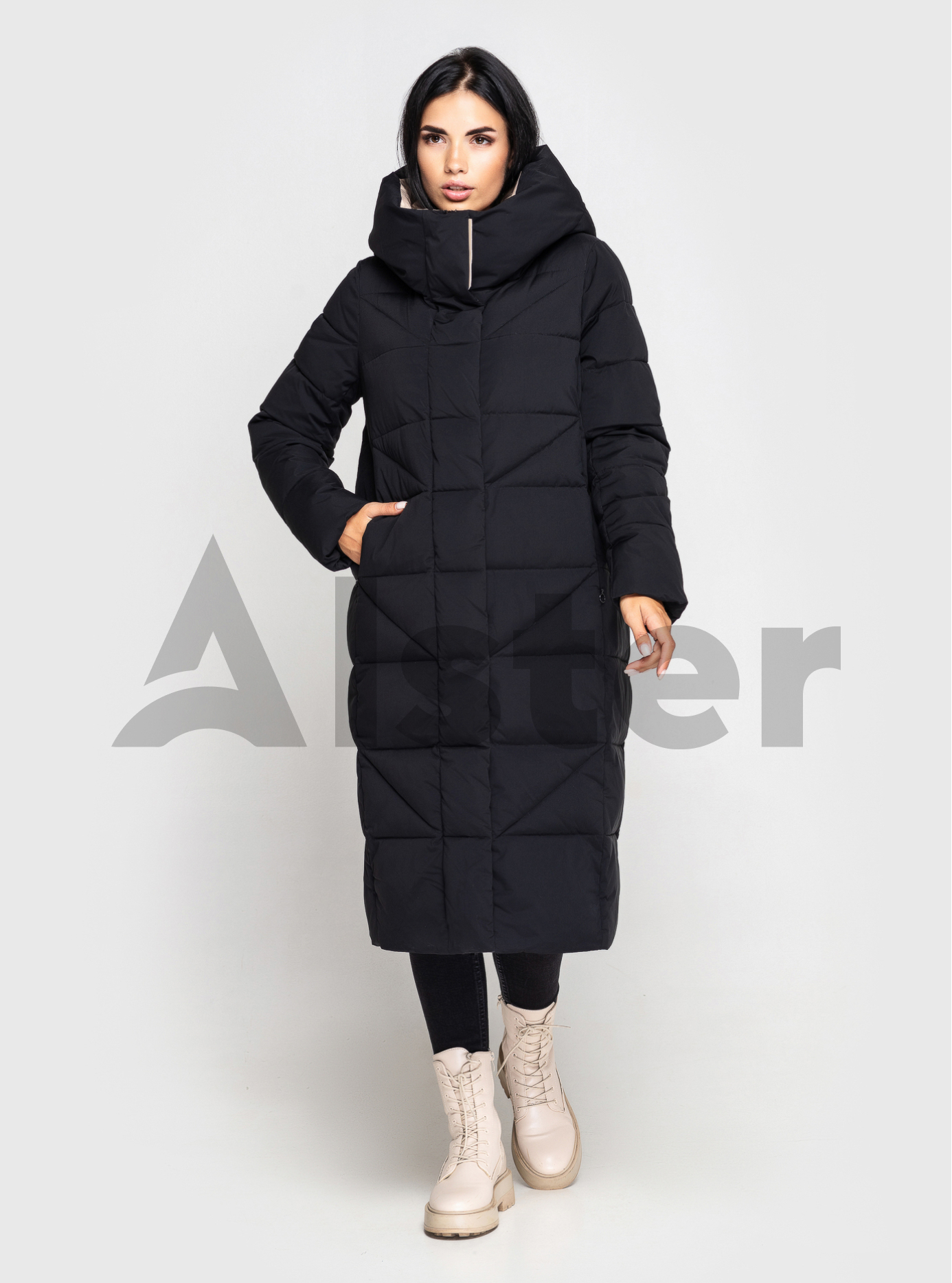 Длинный зимний пуховик Towmy 3903 Чёрный M (TWM3903-02): фото - Alster.ua Длинный зимний пуховик Towmy 3903 Чёрный M (TWM3903-02): фото - Alster.ua