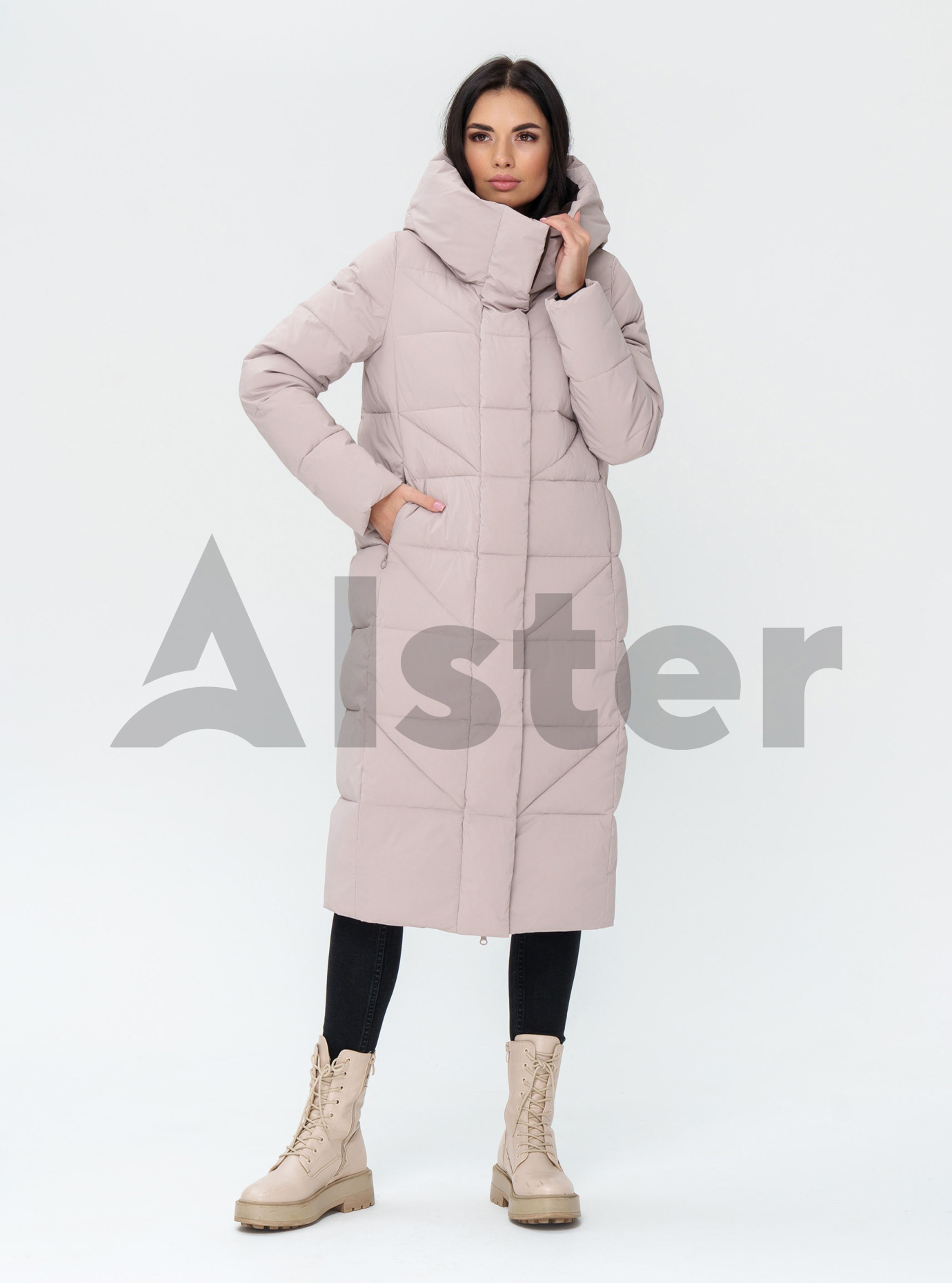 Длинный зимний пуховик Towmy 3903 Молоко 2XL (TWM3903-10): фото - Alster.ua