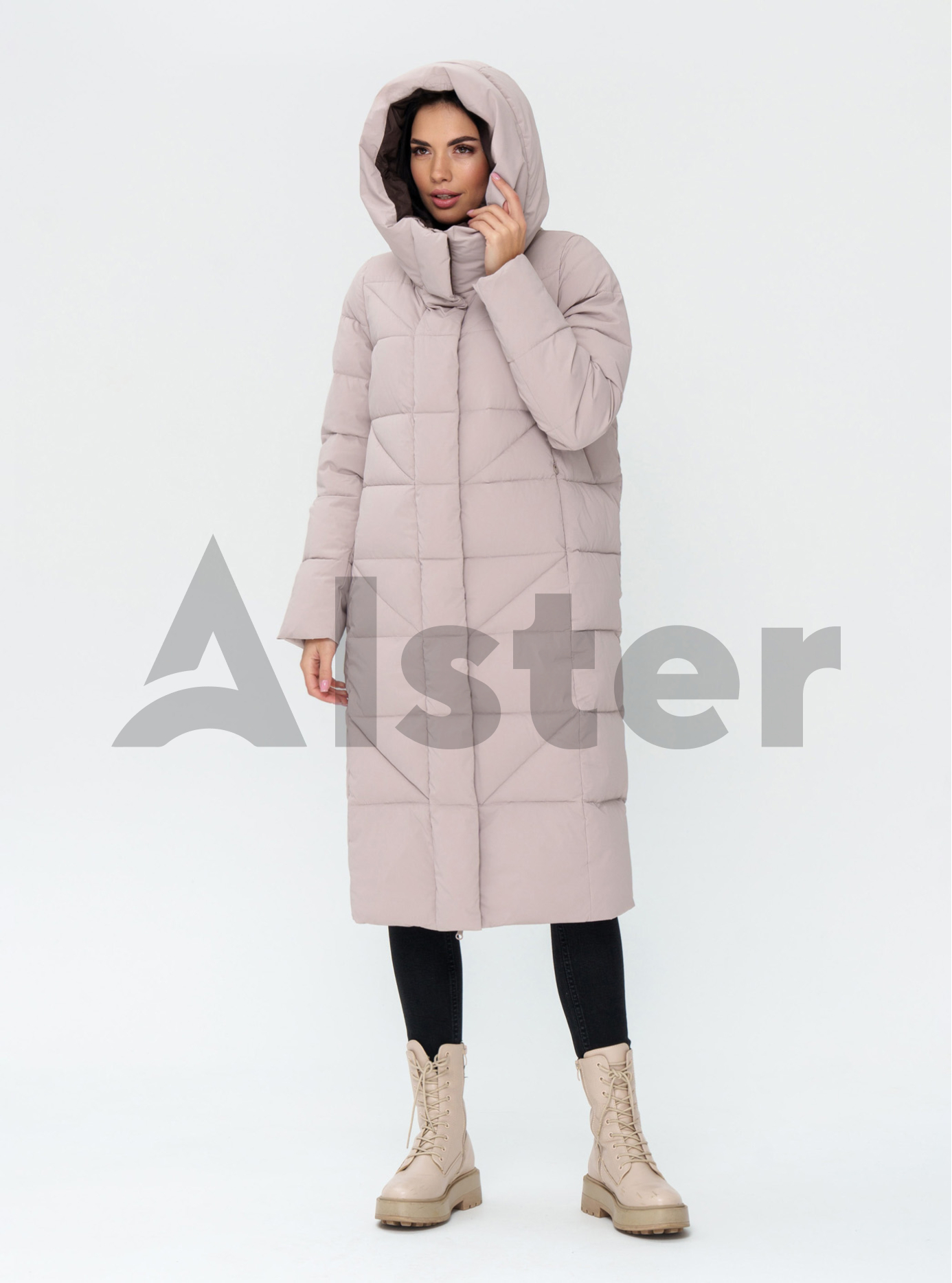 Длинный зимний пуховик Towmy 3903 Молоко 2XL (TWM3903-10): фото - Alster.ua