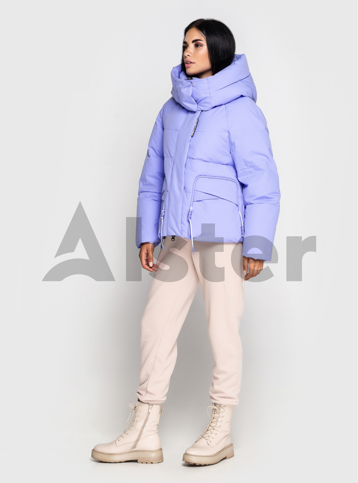 Короткая женская зимняя куртка Towmy 017 Лаванда L (TWM017-09): фото - Alster.ua