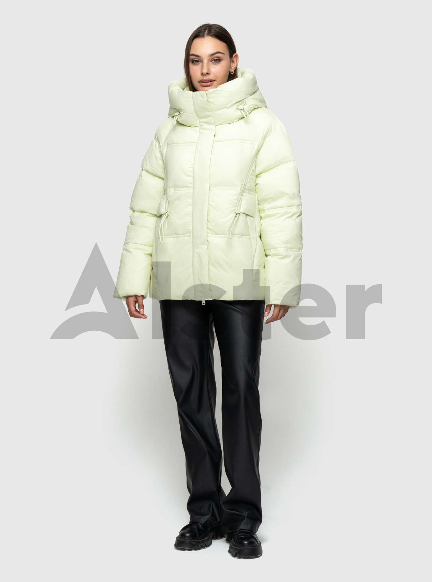 Зимняя женская куртка Towmy 3341 Лайм XL (TWM3341-09): фото - Alster.ua