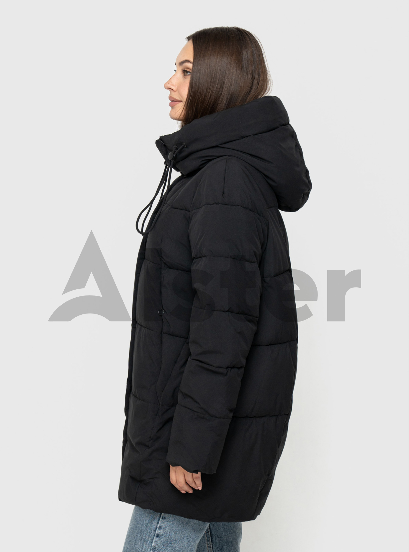 Зимняя куртка средней длины Towmy 9486 Чёрный 48 (TWM9486-01): фото - Alster.ua