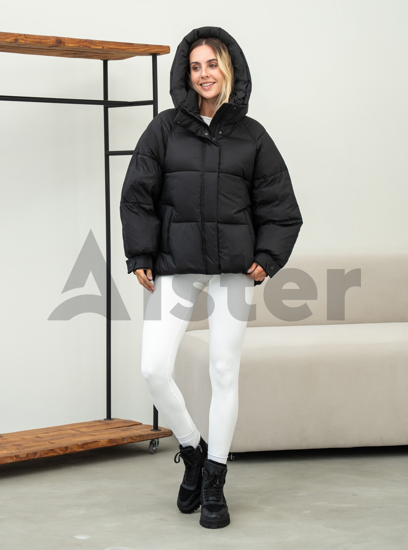 Жіноча зимова куртка Towmy 070 (oversize) Чорний M (26TMA070-06): фото - Alster.ua