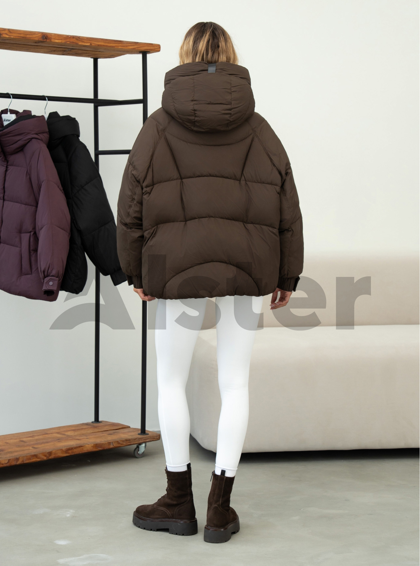 Жіноча зимова куртка Towmy 070 (oversize) Кавовий M (26TMA070-12): фото - Alster.ua