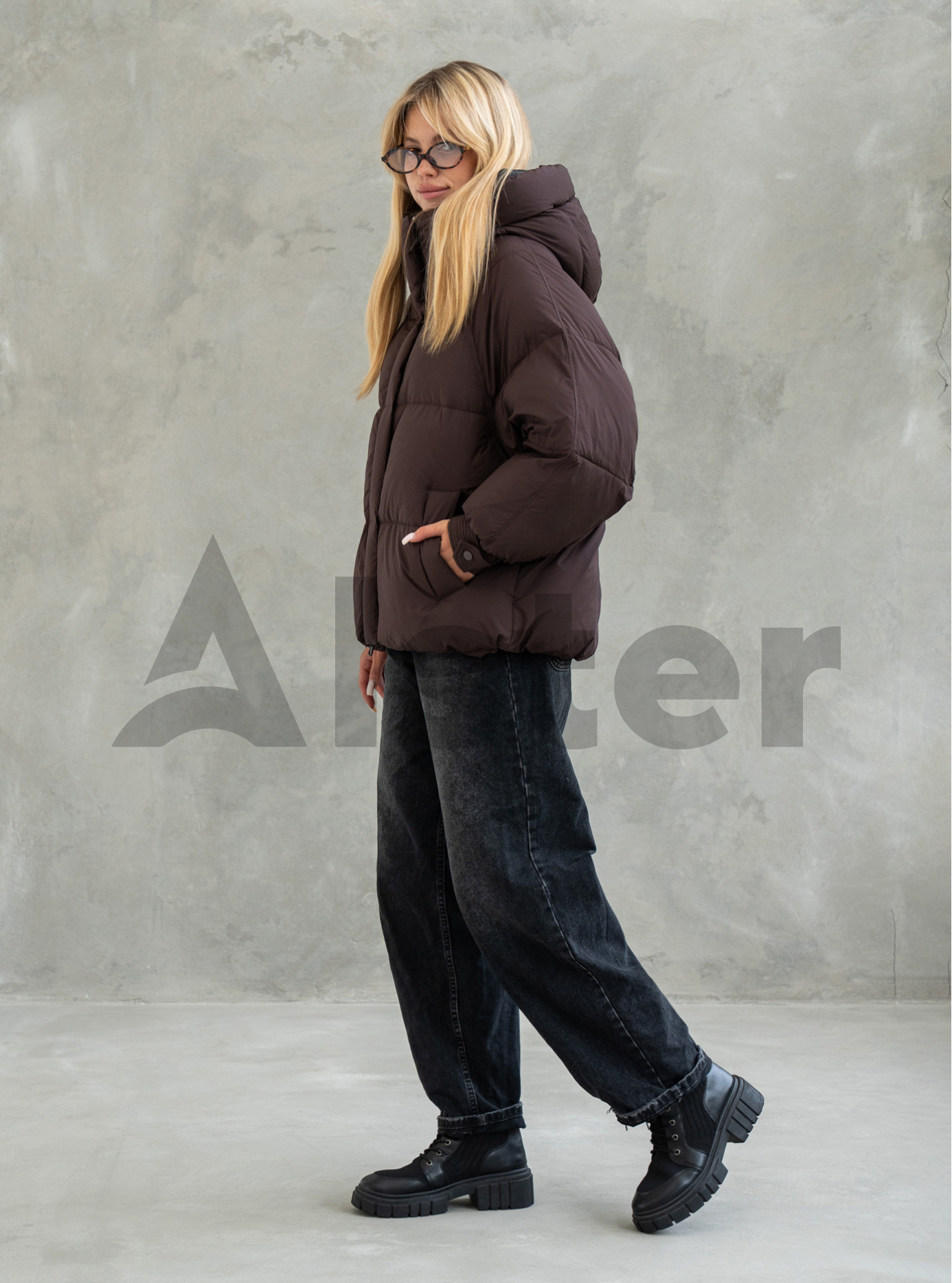 Жіноча зимова куртка Towmy 070 (oversize) Чорний M (26TMA070-06): фото - Alster.ua