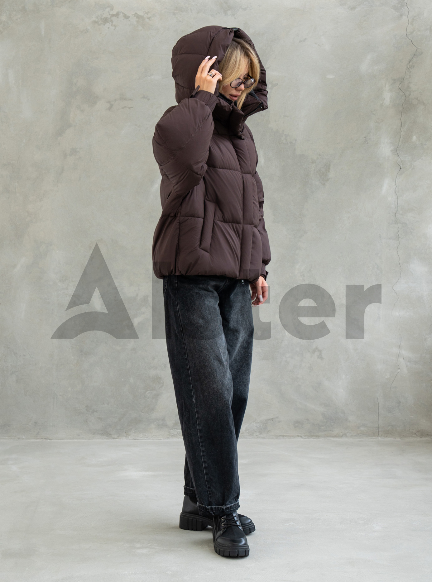 Жіноча зимова куртка Towmy 070 (oversize) Чорний M (26TMA070-06): фото - Alster.ua