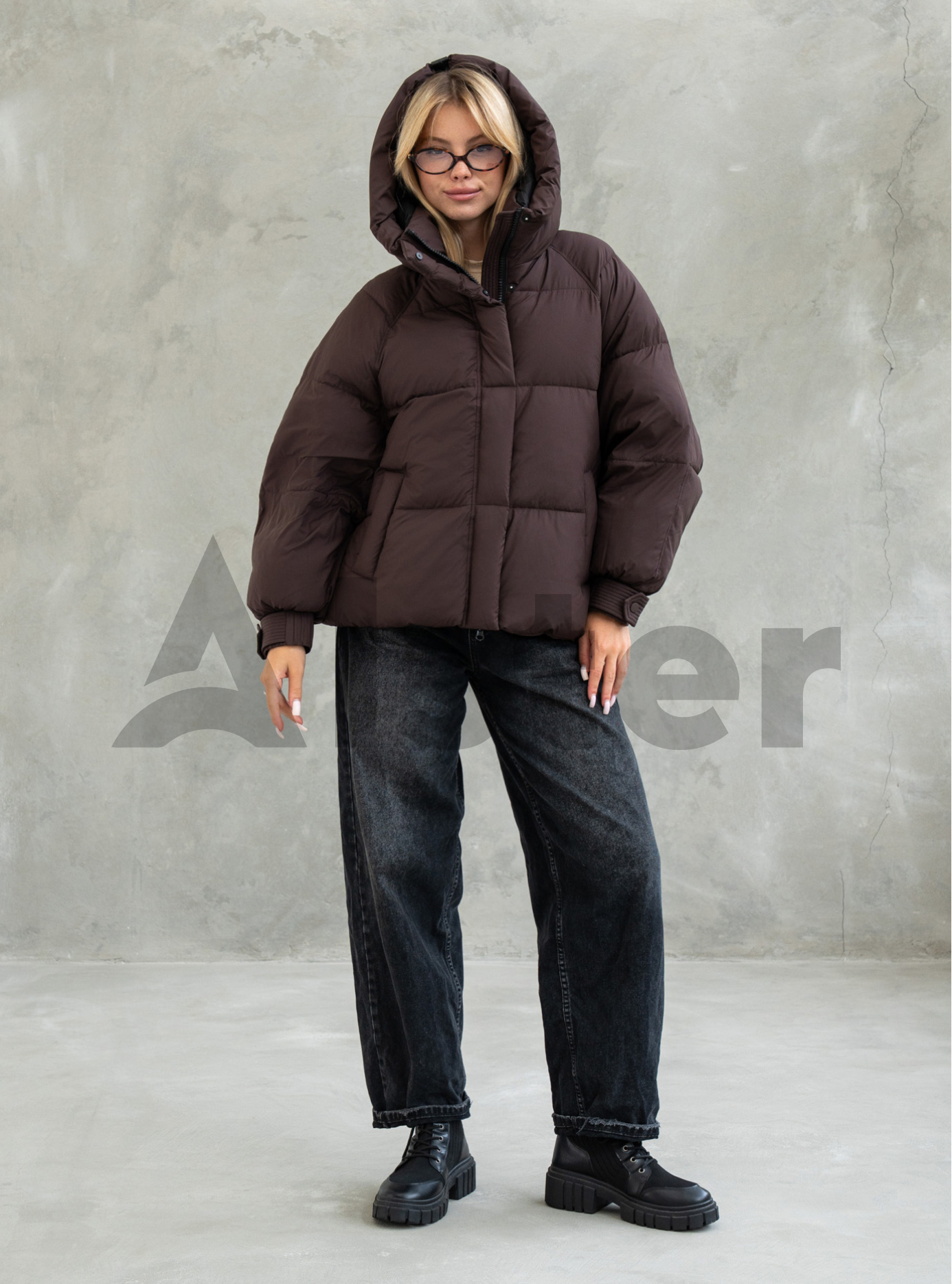 Жіноча зимова куртка Towmy 070 (oversize) Чорний M (26TMA070-06): фото - Alster.ua