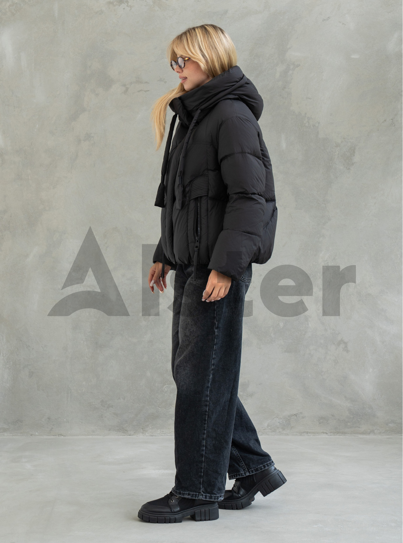 Жіноча зимова куртка Towmy 3491 (oversize) Чорний L (26TM3491-06): фото - Alster.ua
